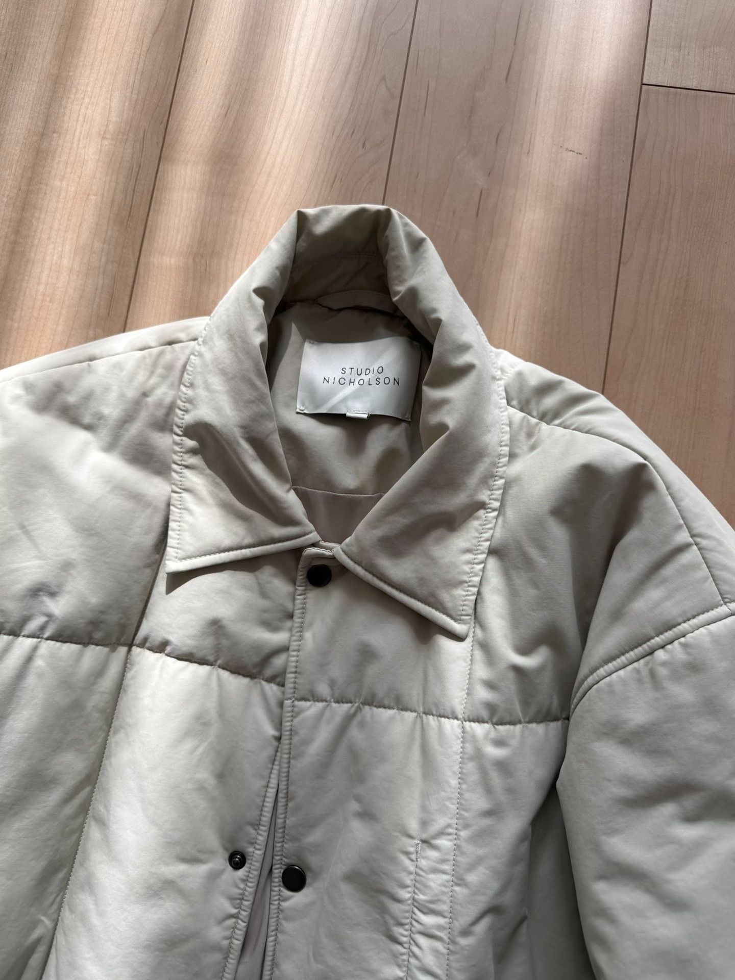 Studio Nicholson Studio Nicholson Beige Padded Jacket L Size US L / EU 52-54 / 3 - 2 Thumbnail