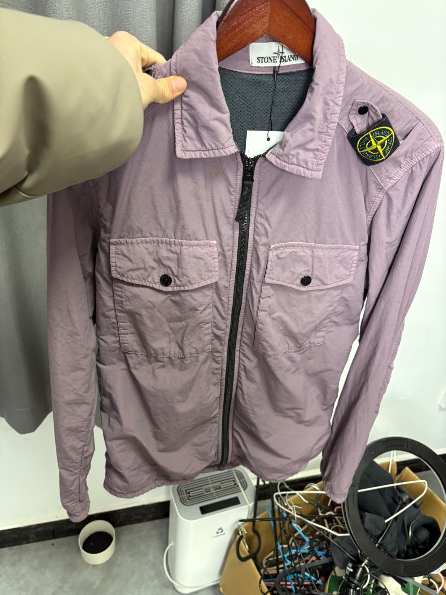 Stone Island Stone Island Nylon Purple Light Jacket S Men Size US S / EU 44-46 / 1 - 6 Thumbnail