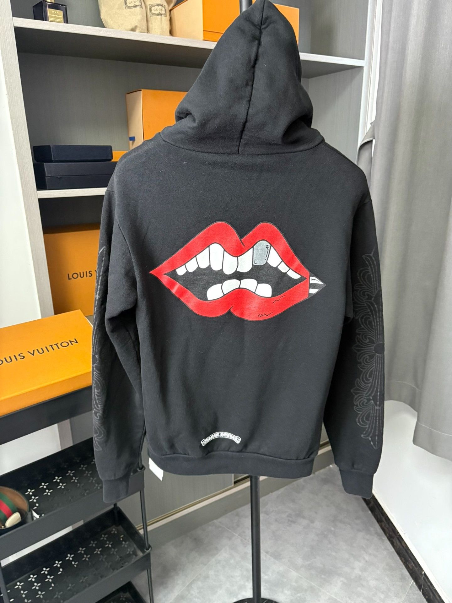 Chrome Hearts Chrome Hearts Collab Black Hoodie S Men Size US S / EU 44-46 / 1 - 3 Thumbnail