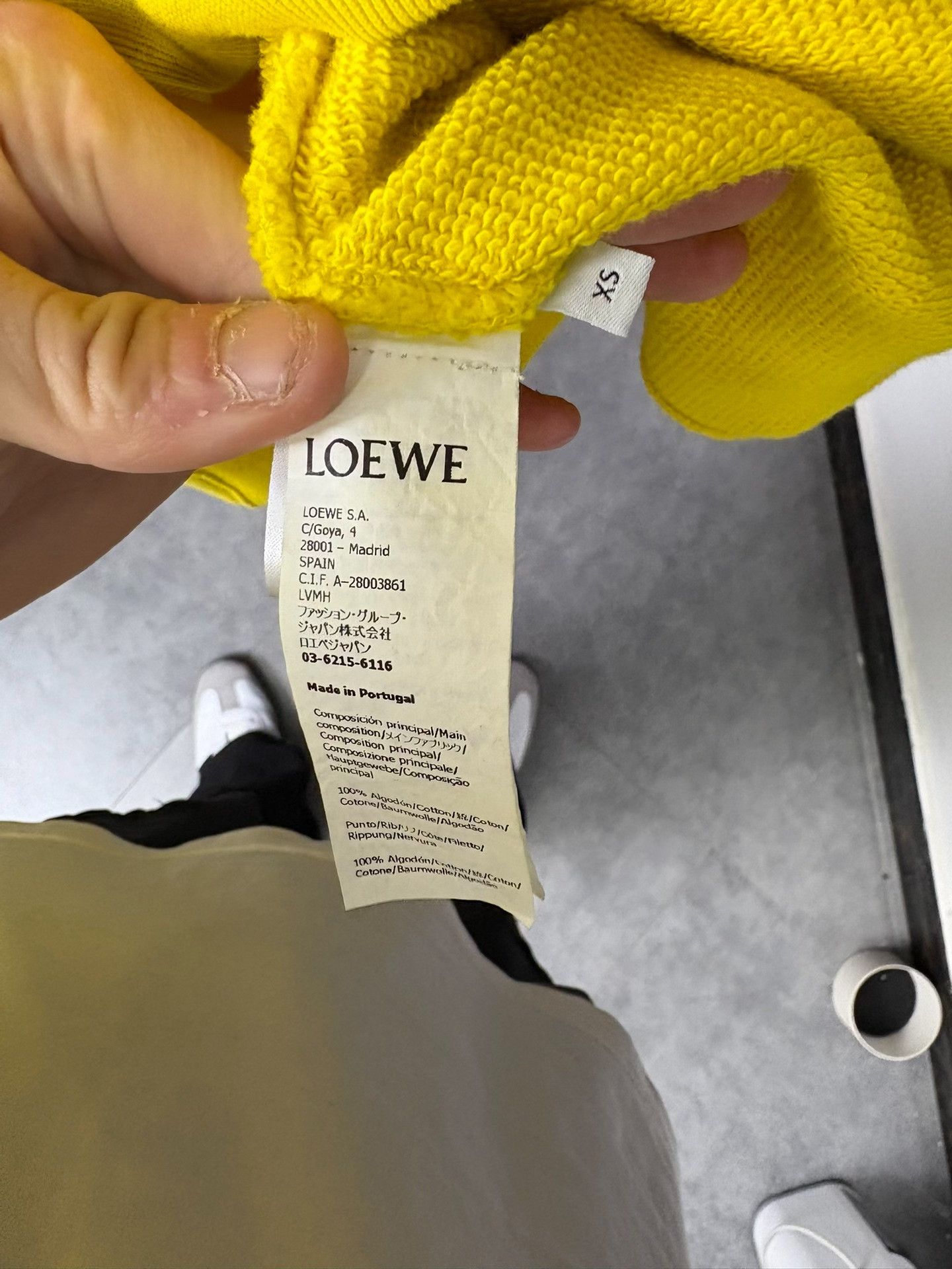 Loewe Loewe Printed Yellow Hoodie XS Men Size US XS / EU 42 / 0 - 4 Thumbnail