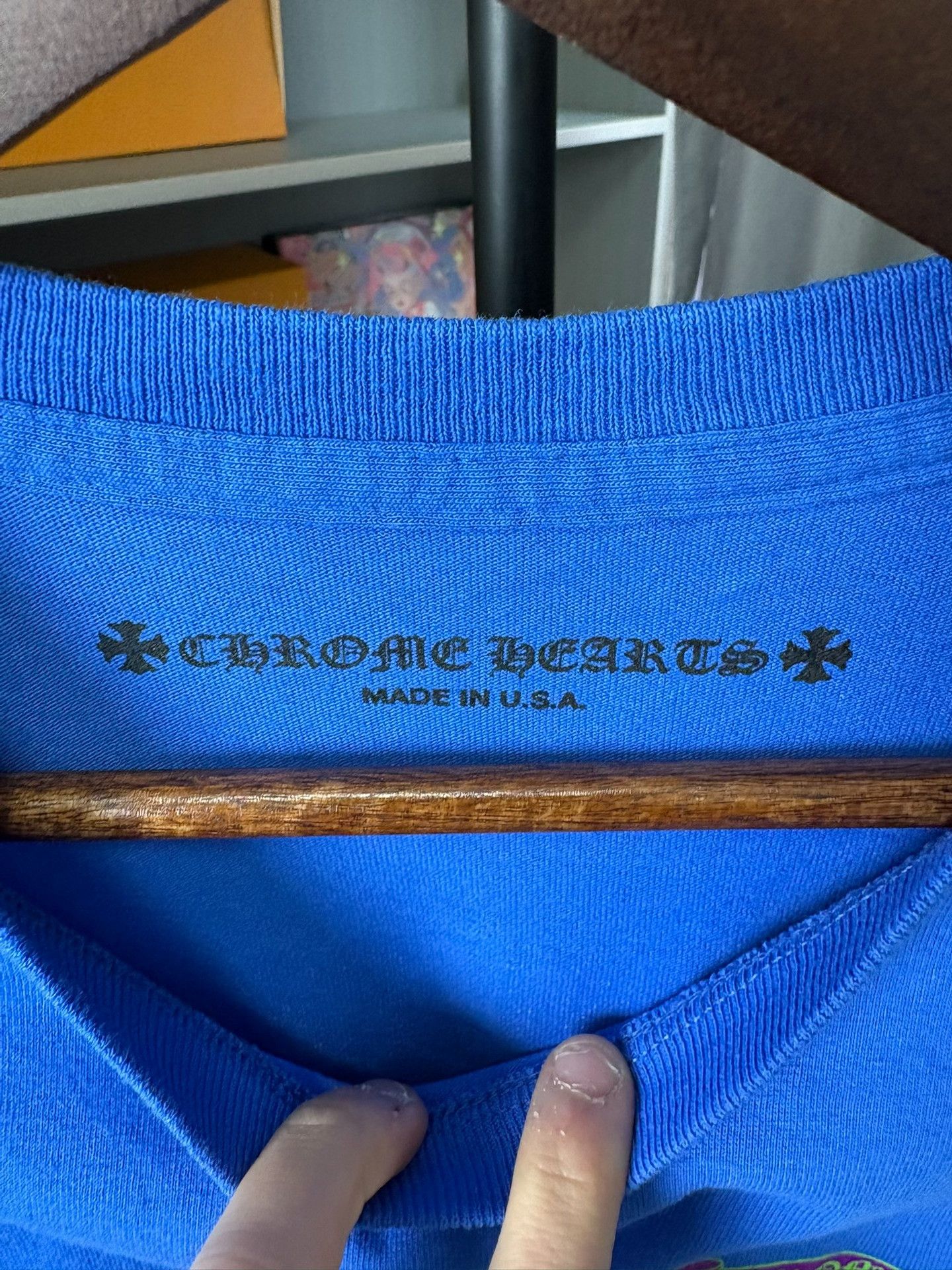 Chrome Hearts Chrome Hearts Blue T-Shirt M Men Size US M / EU 48-50 / 2 - 2 Thumbnail