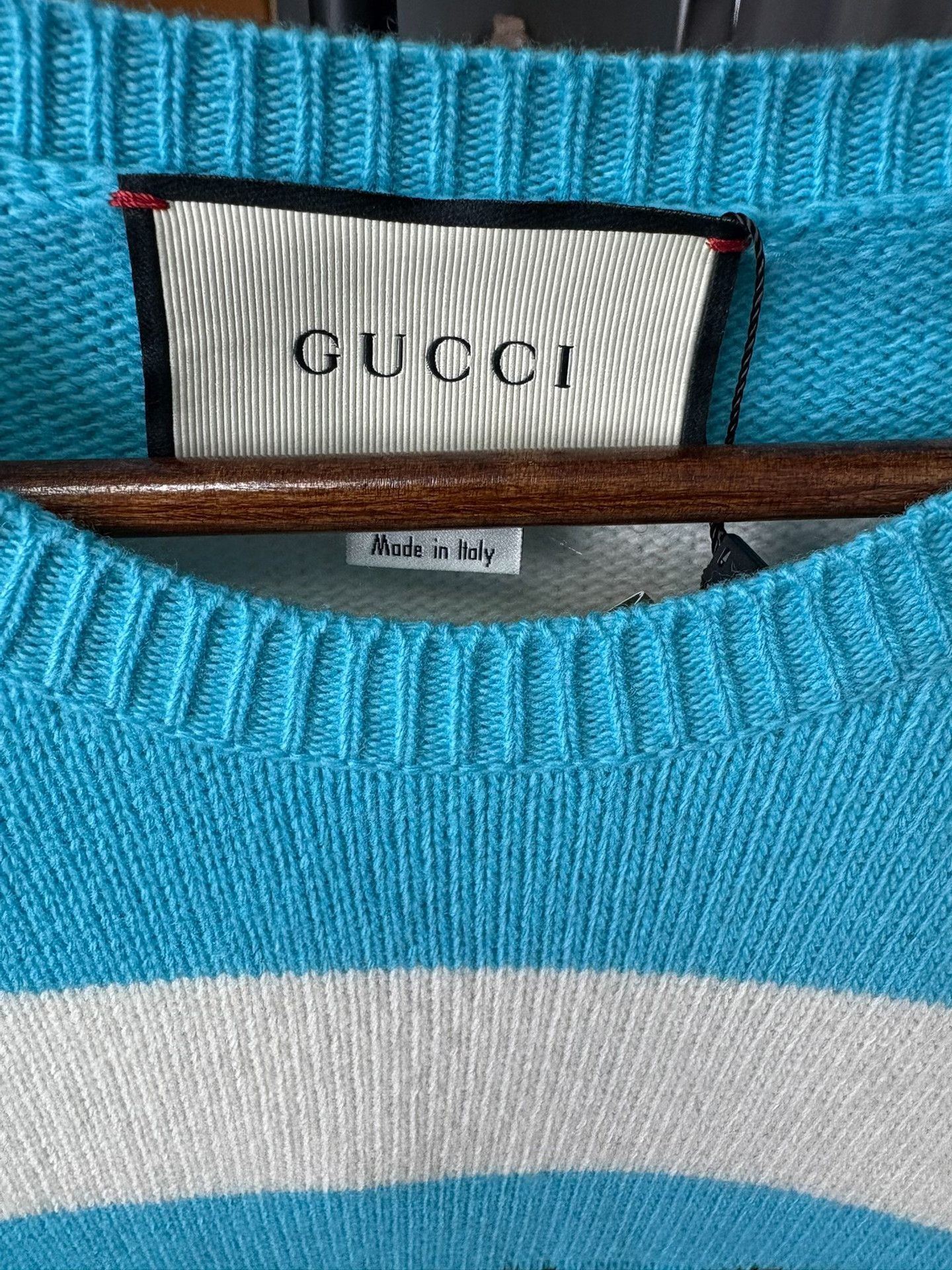 Gucci Gucci Tiger Striped Blue Sweater XL Men Size US XL / EU 56 / 4 - 2 Thumbnail