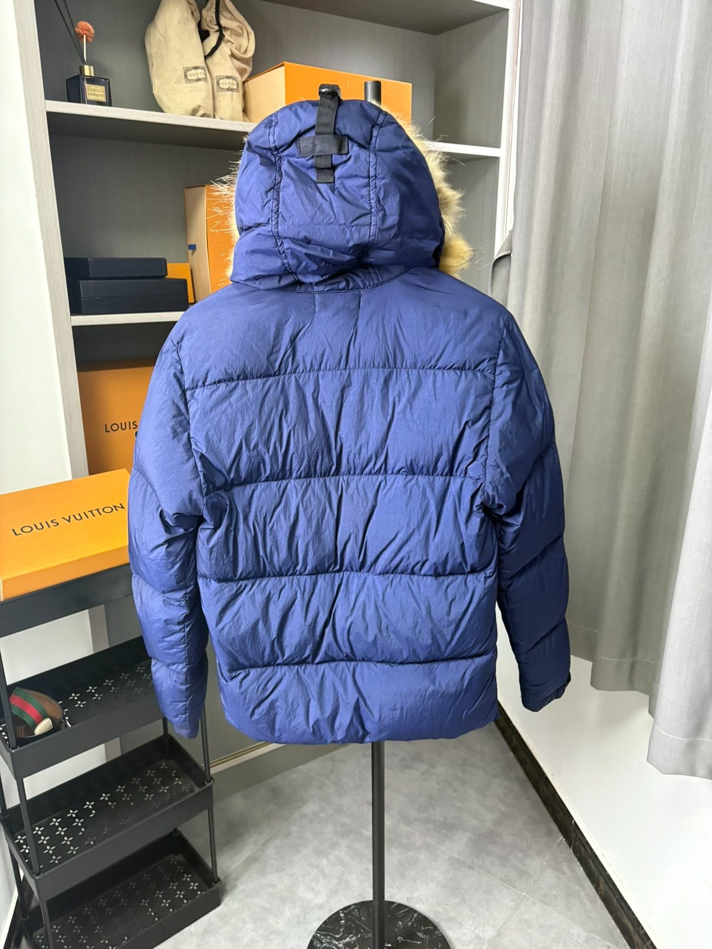 Stone Island Stone Island Down Blue Heavy Coat S Men Size US S / EU 44-46 / 1 - 5 Thumbnail