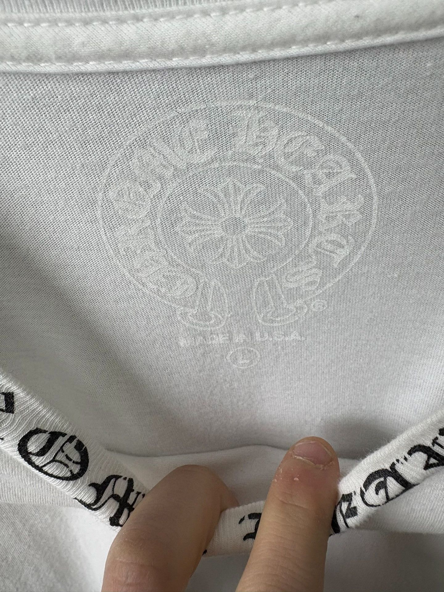 Chrome Hearts Chrome Hearts White T-Shirt L Men Size US L / EU 52-54 / 3 - 2 Thumbnail