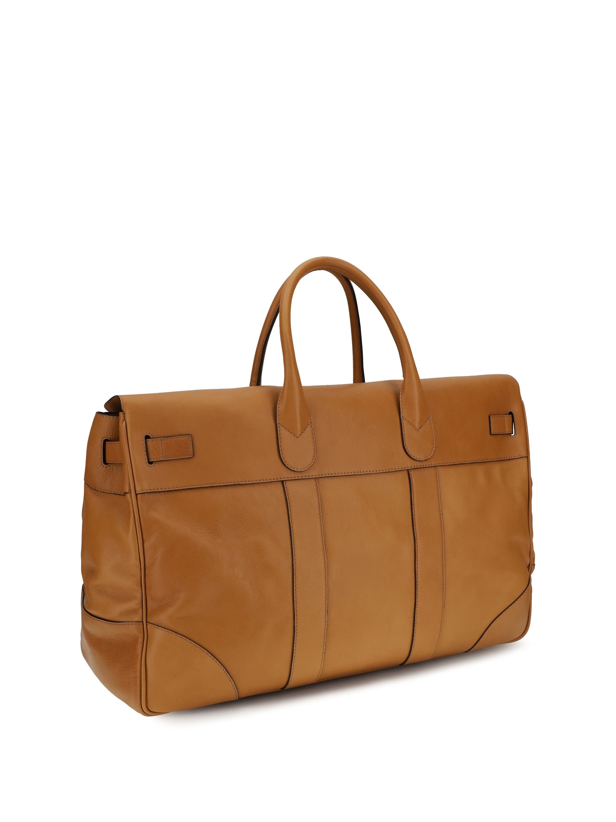 Brunello Cucinelli Leather Travel Bag with logo Size ONE SIZE - 3 Thumbnail