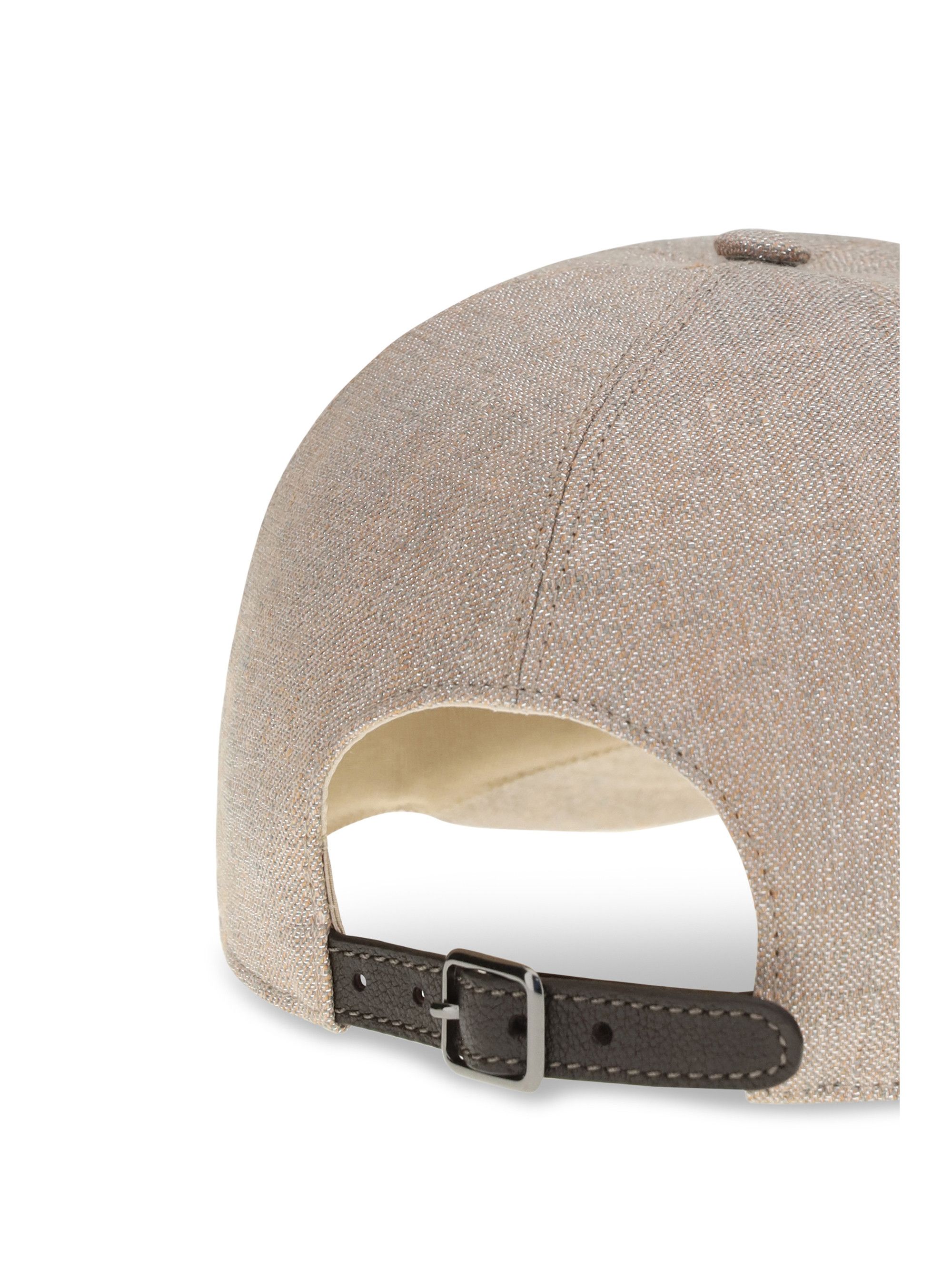 Brunello Cucinelli Sparkling linen twill Baseball Cap Size ONE SIZE - 3 Thumbnail