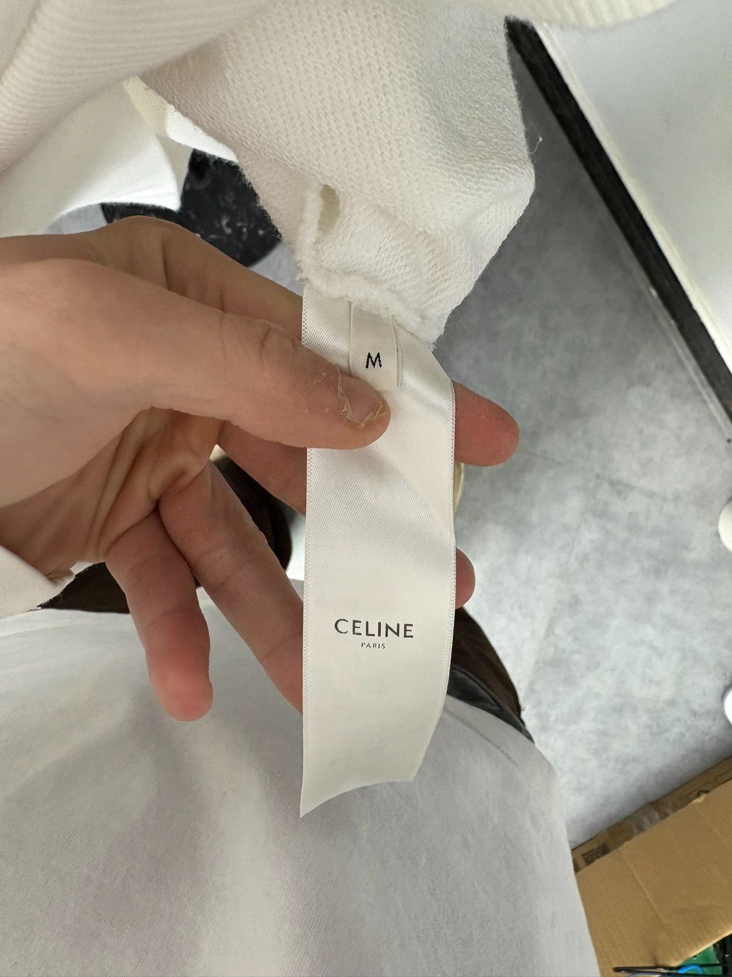 Celine Celine Retro White Hoodie M Women Size M / US 6-8 / IT 42-44 - 5 Thumbnail
