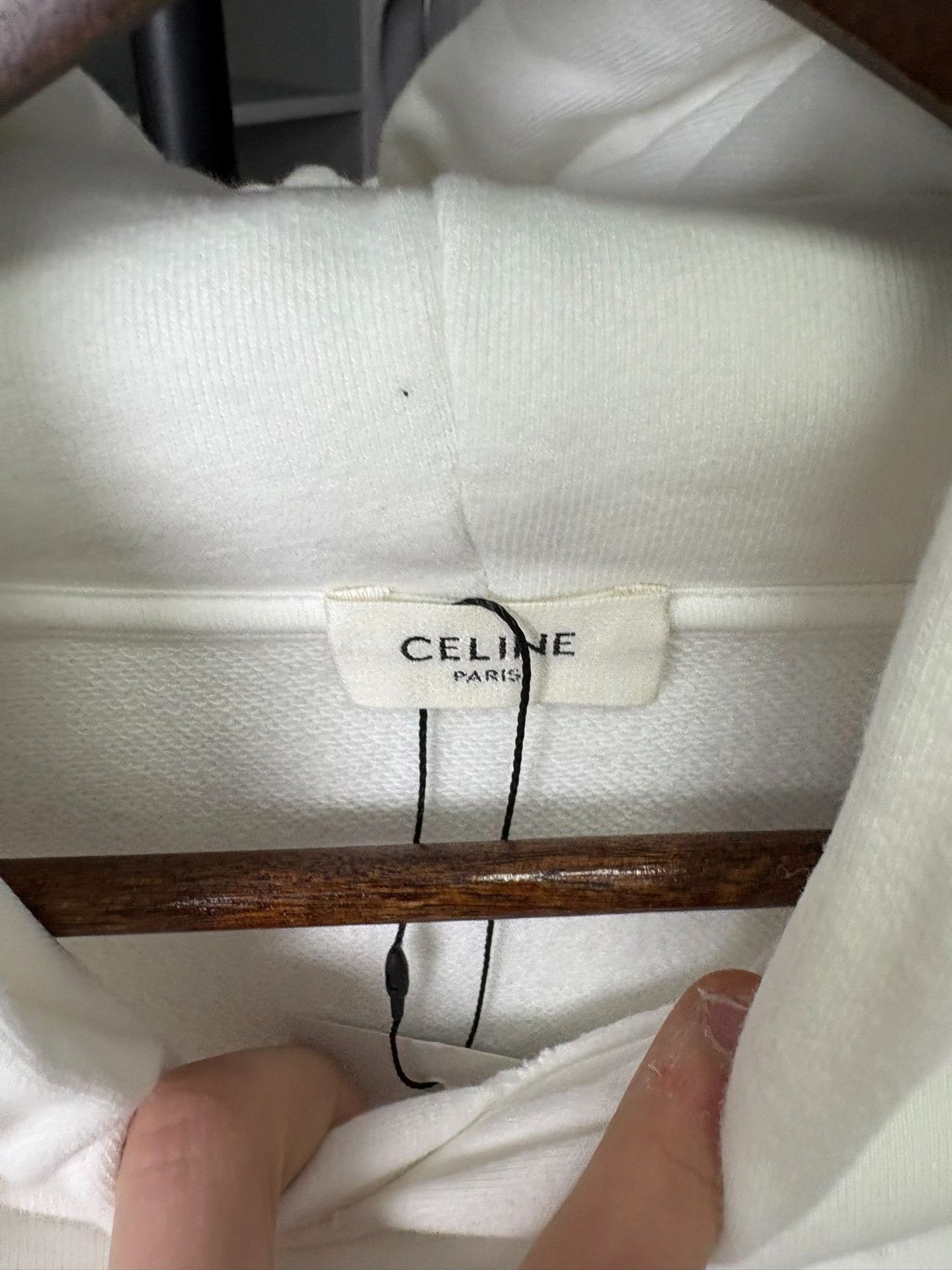Celine Celine Retro White Hoodie M Women Size M / US 6-8 / IT 42-44 - 2 Thumbnail
