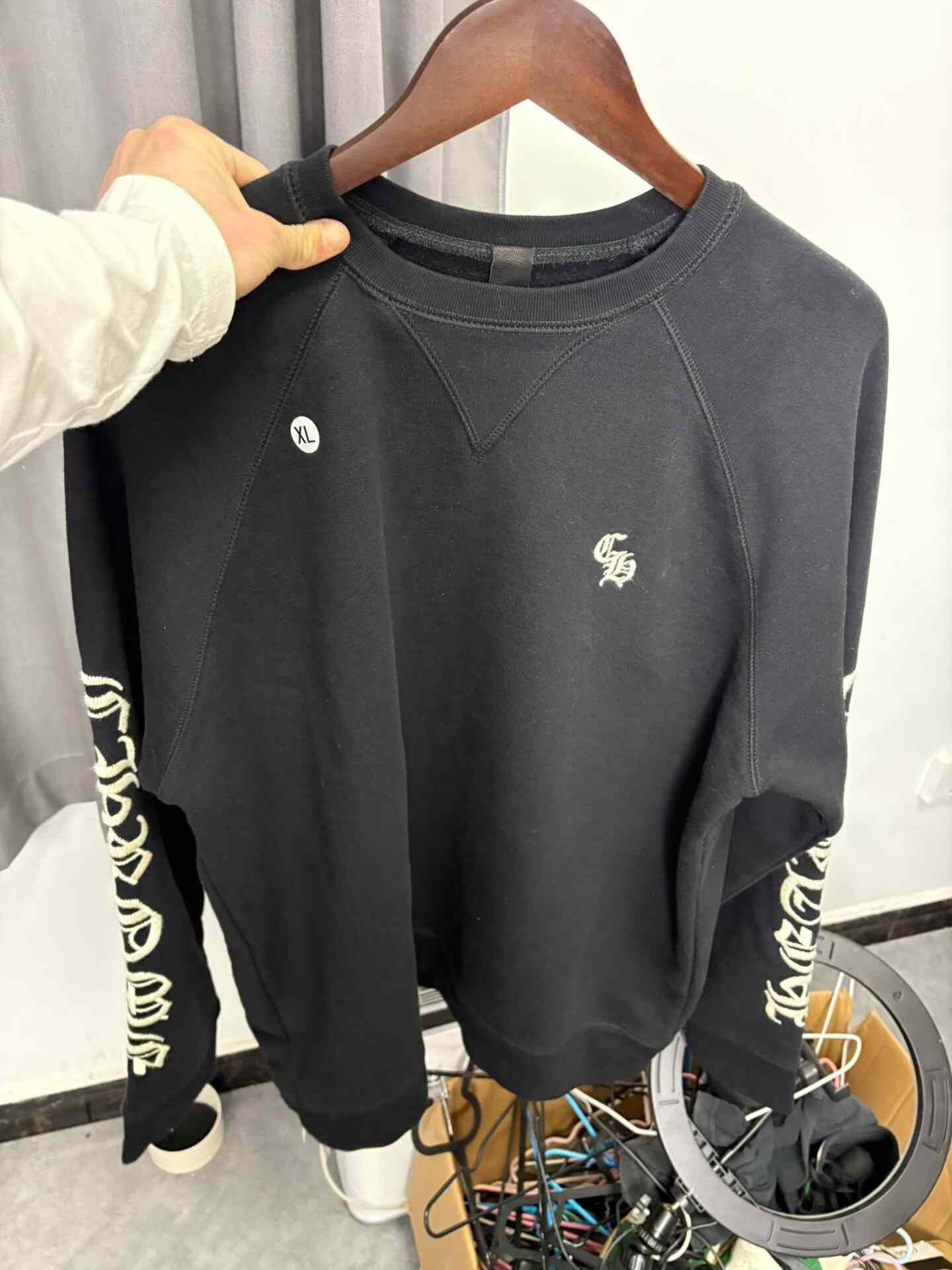 Chrome Hearts Chrome Hearts Embroidered Silver Hoodie XL Men Size US XL / EU 56 / 4 - 7 Thumbnail