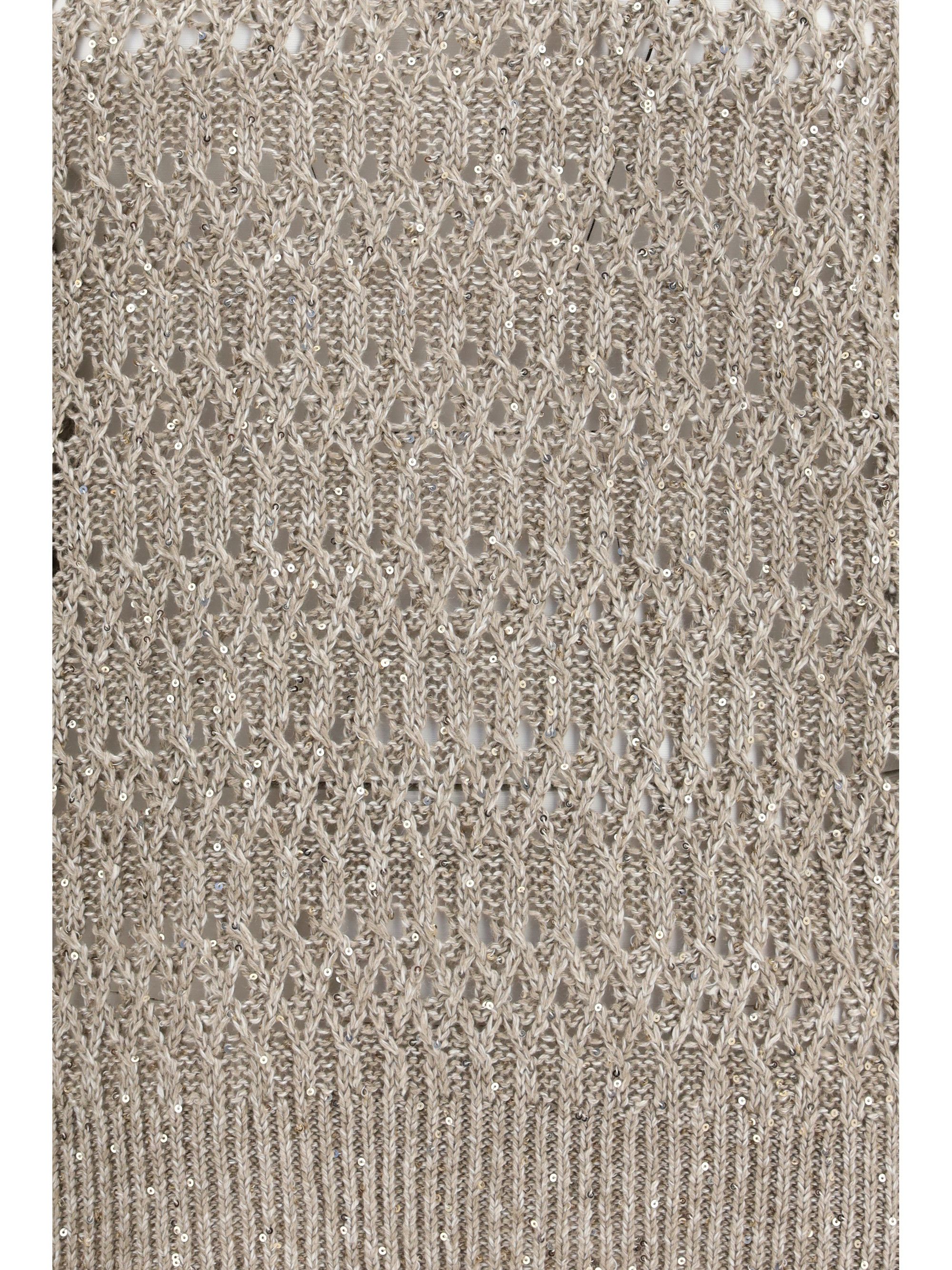Brunello Cucinelli Openwork Sweater Size XL / US 12-14 / IT 48-50 - 3 Thumbnail