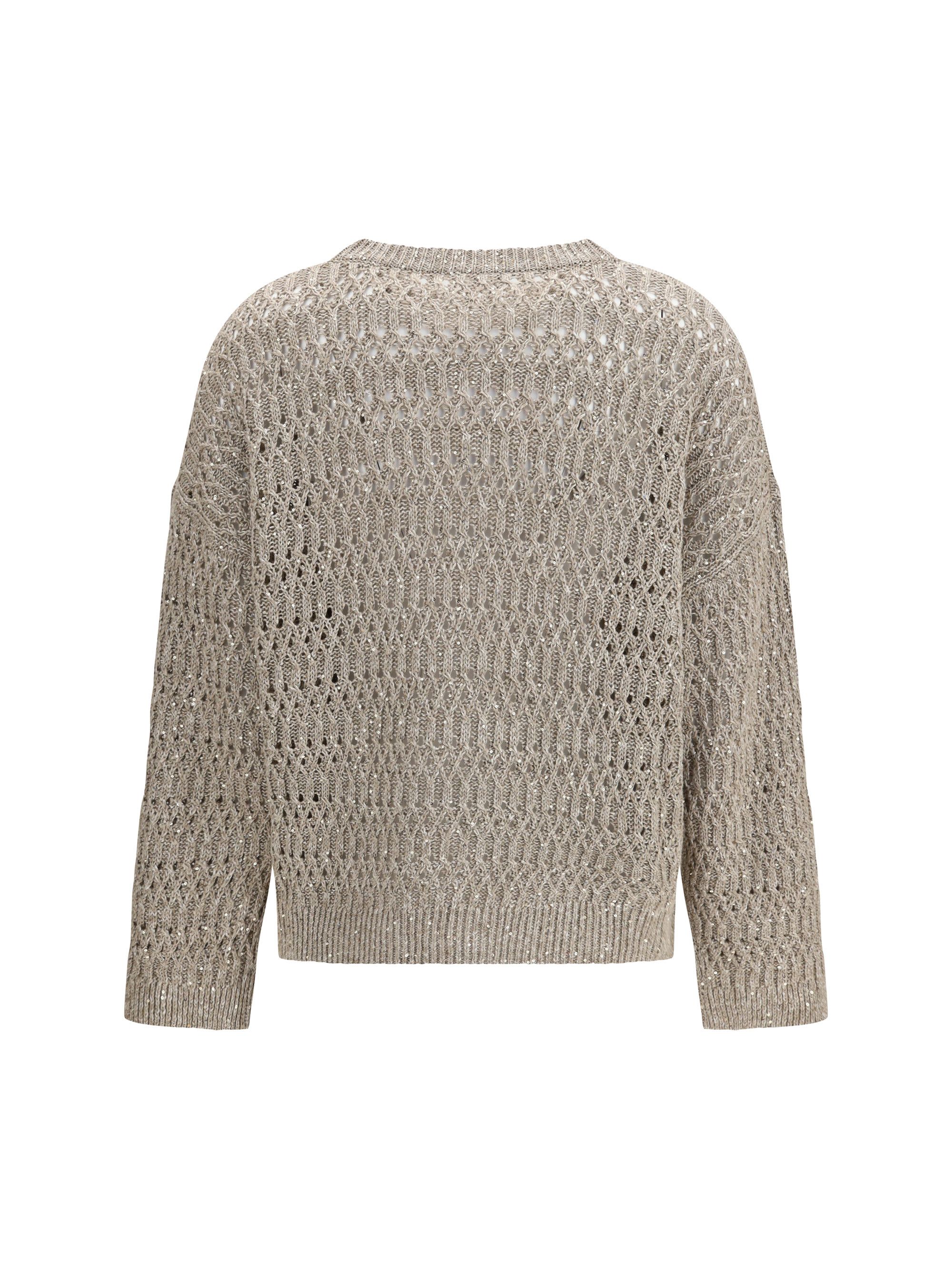Brunello Cucinelli Openwork Sweater Size XL / US 12-14 / IT 48-50 - 2 Thumbnail