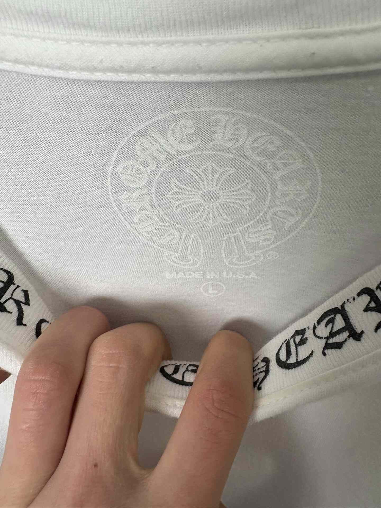 Chrome Hearts Chrome Hearts White T-Shirt L Men Size US L / EU 52-54 / 3 - 3 Thumbnail