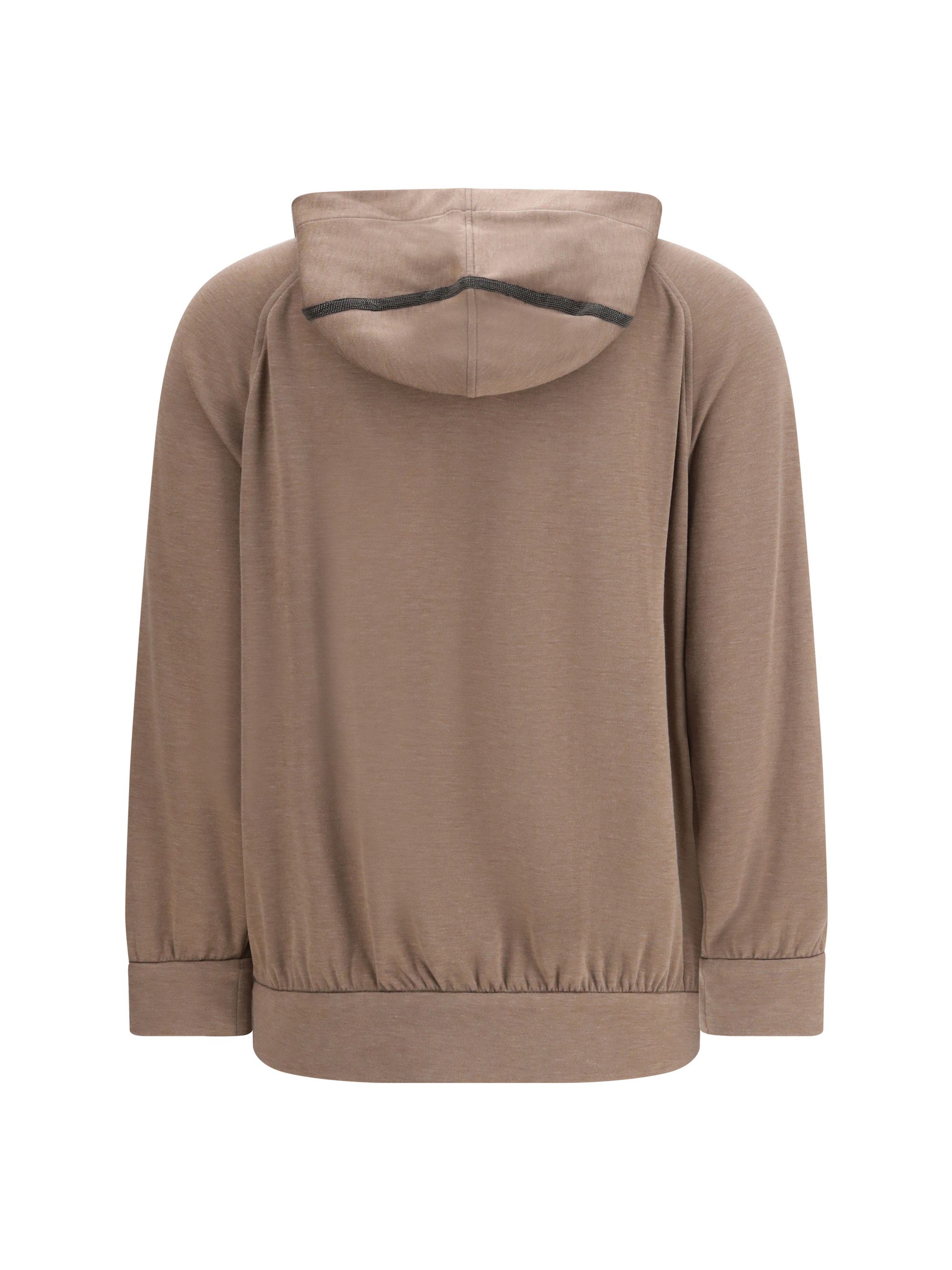 Brunello Cucinelli Cotton hooded Sweatshirt Size M / US 6-8 / IT 42-44 - 2 Thumbnail