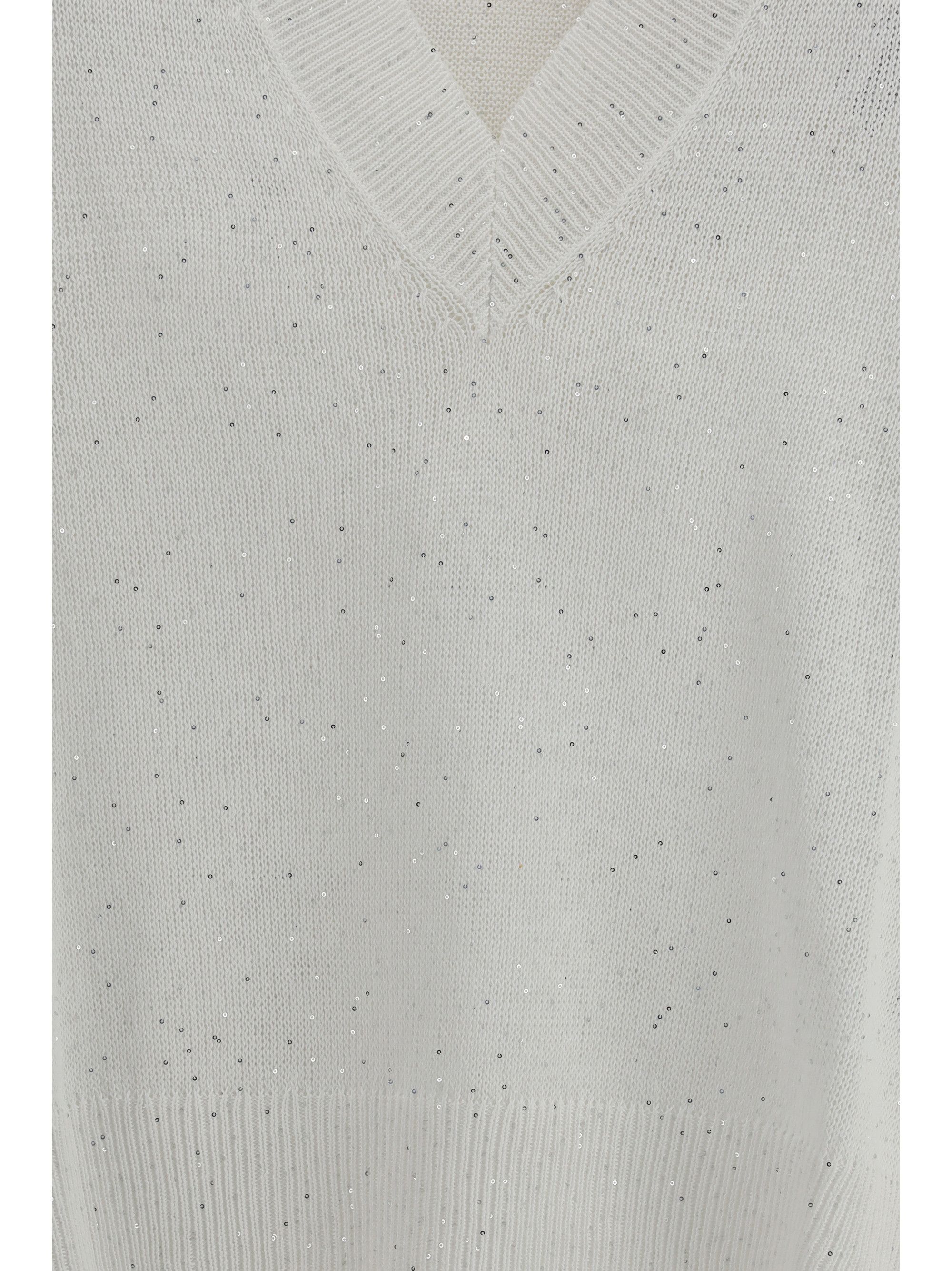 Brunello Cucinelli Sparkling linen Sweater Size L / US 10 / IT 46 - 3 Thumbnail