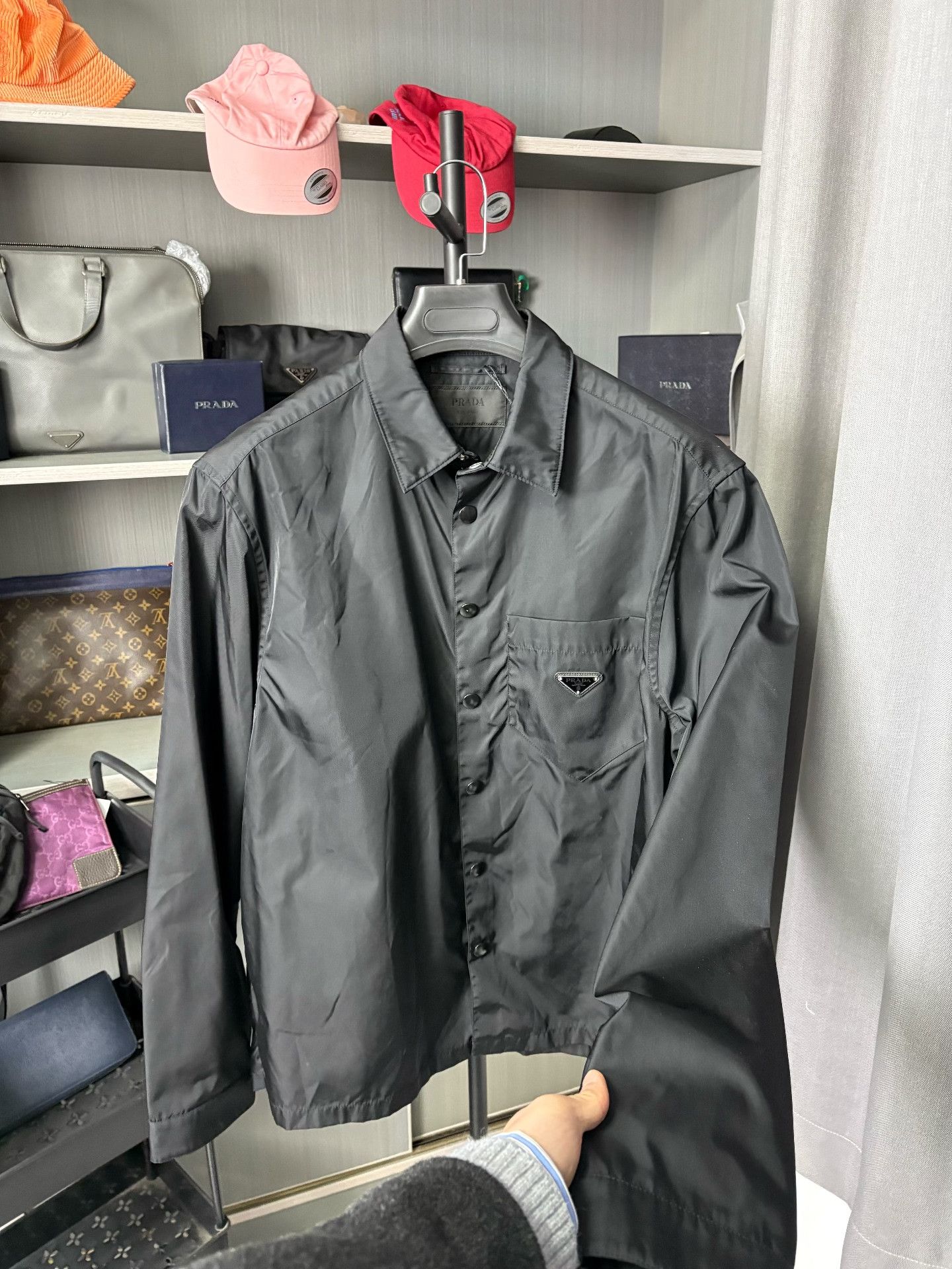 Prada Prada Nylon Gray Light Jacket L Men Size US L / EU 52-54 / 3 - 7 Thumbnail