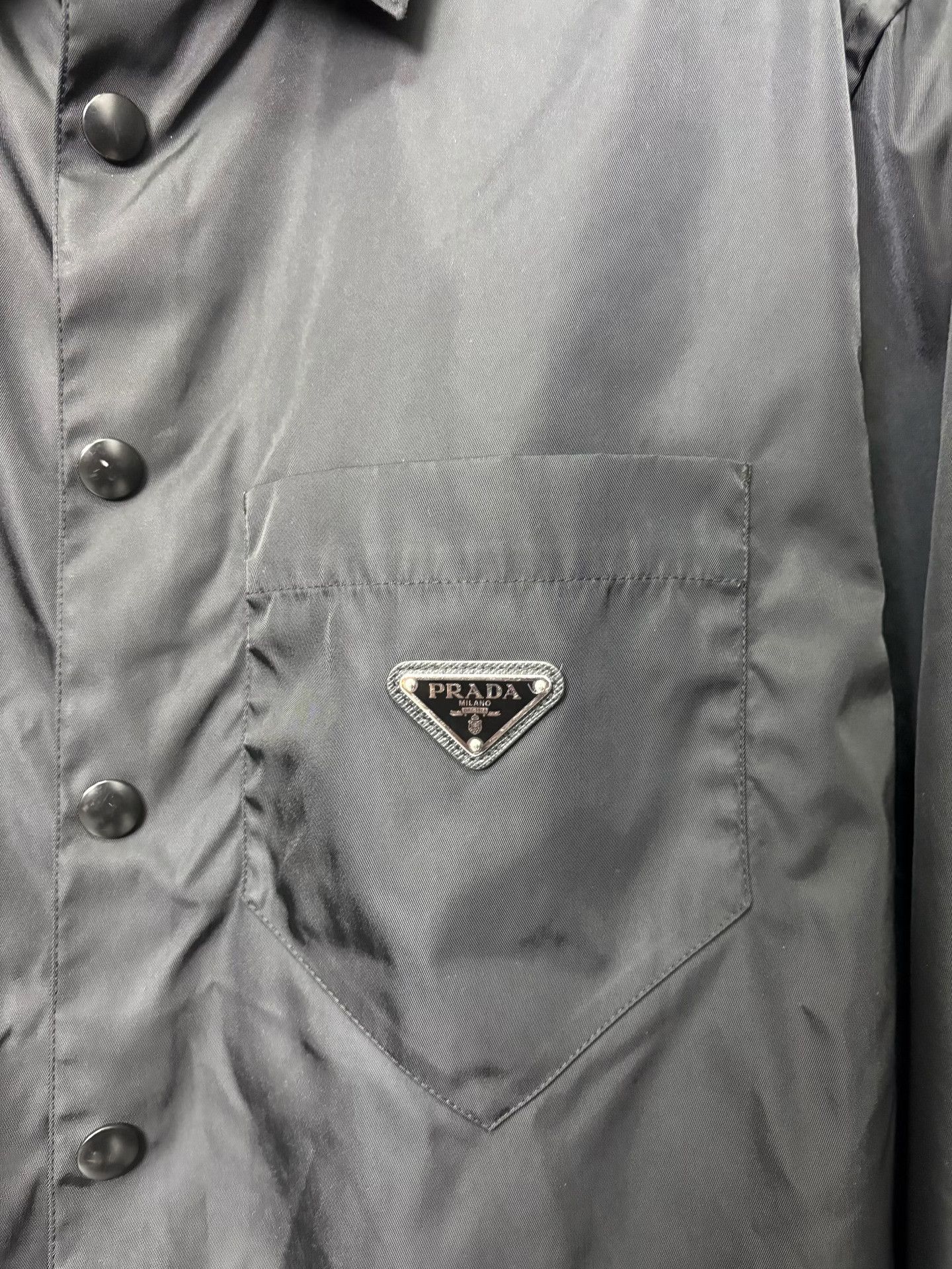 Prada Prada Nylon Gray Light Jacket L Men Size US L / EU 52-54 / 3 - 4 Thumbnail