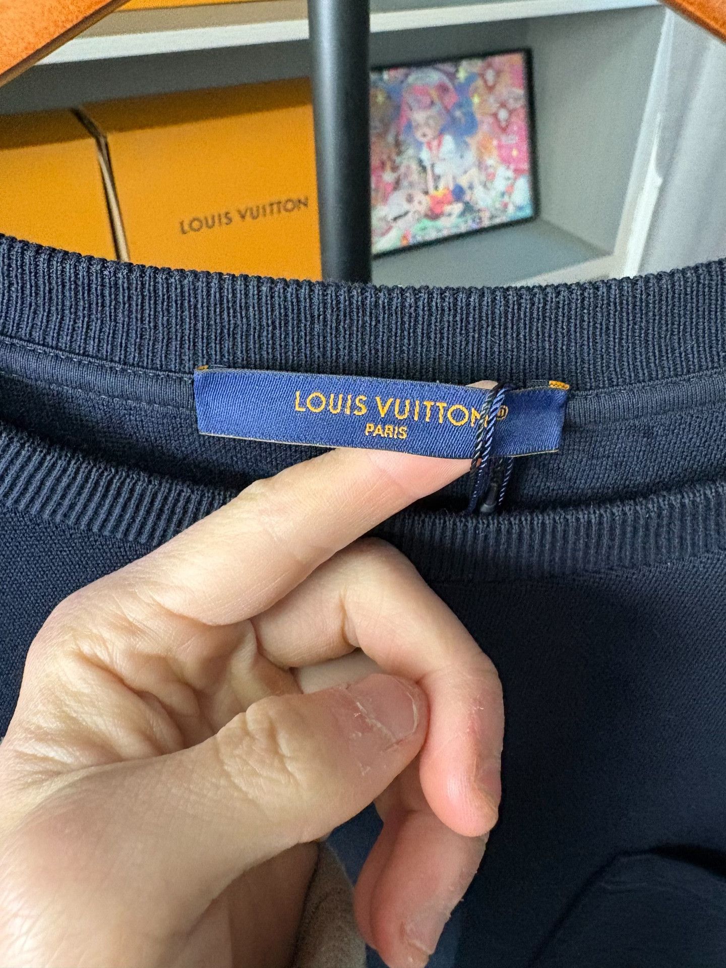 Louis Vuitton Louis Vuitton Blue T-Shirt XXL Men Size US XXL / EU 58 / 5 - 2 Thumbnail