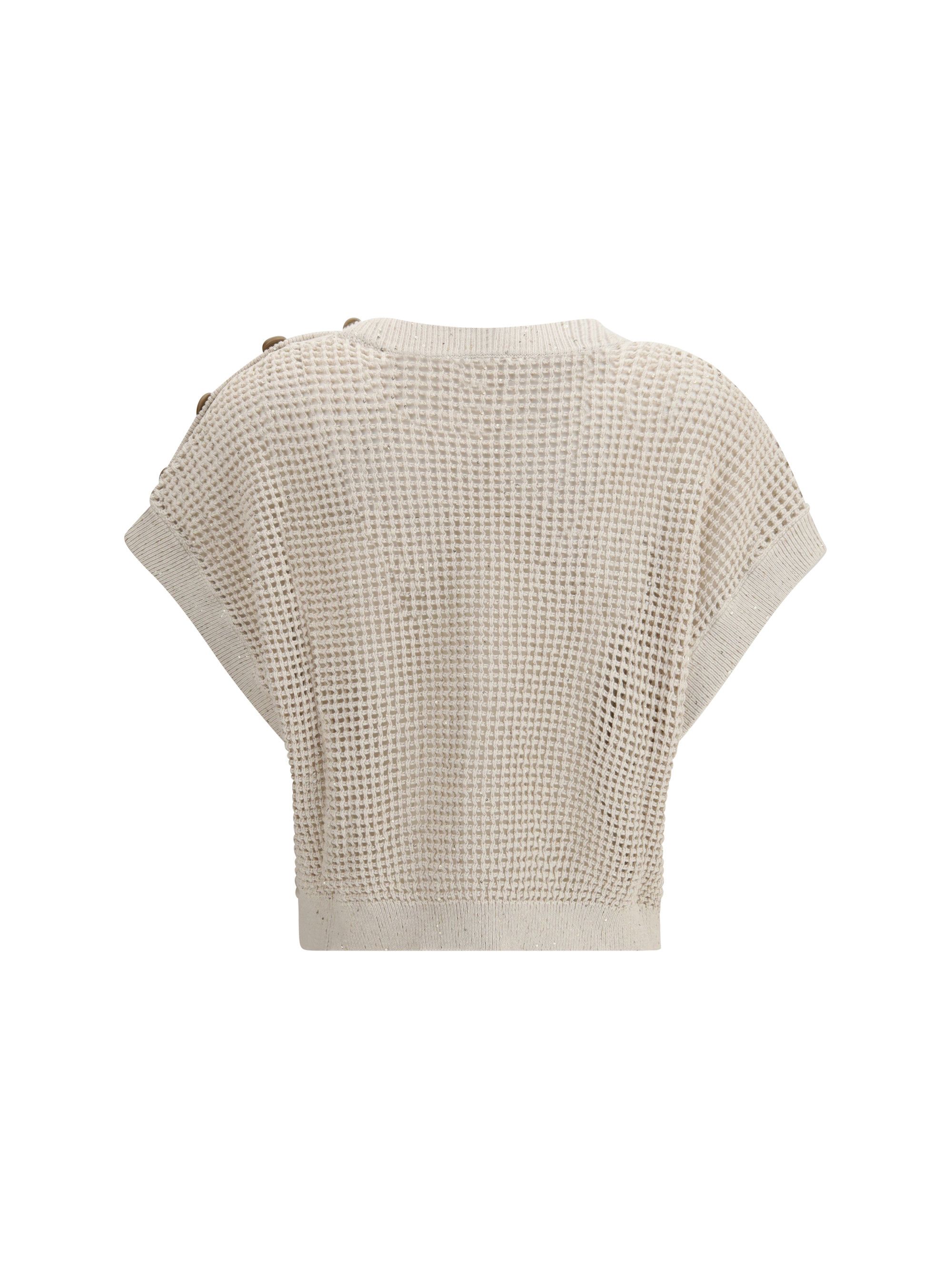 Brunello Cucinelli Open-knit Top Size L / US 10 / IT 46 - 2 Thumbnail