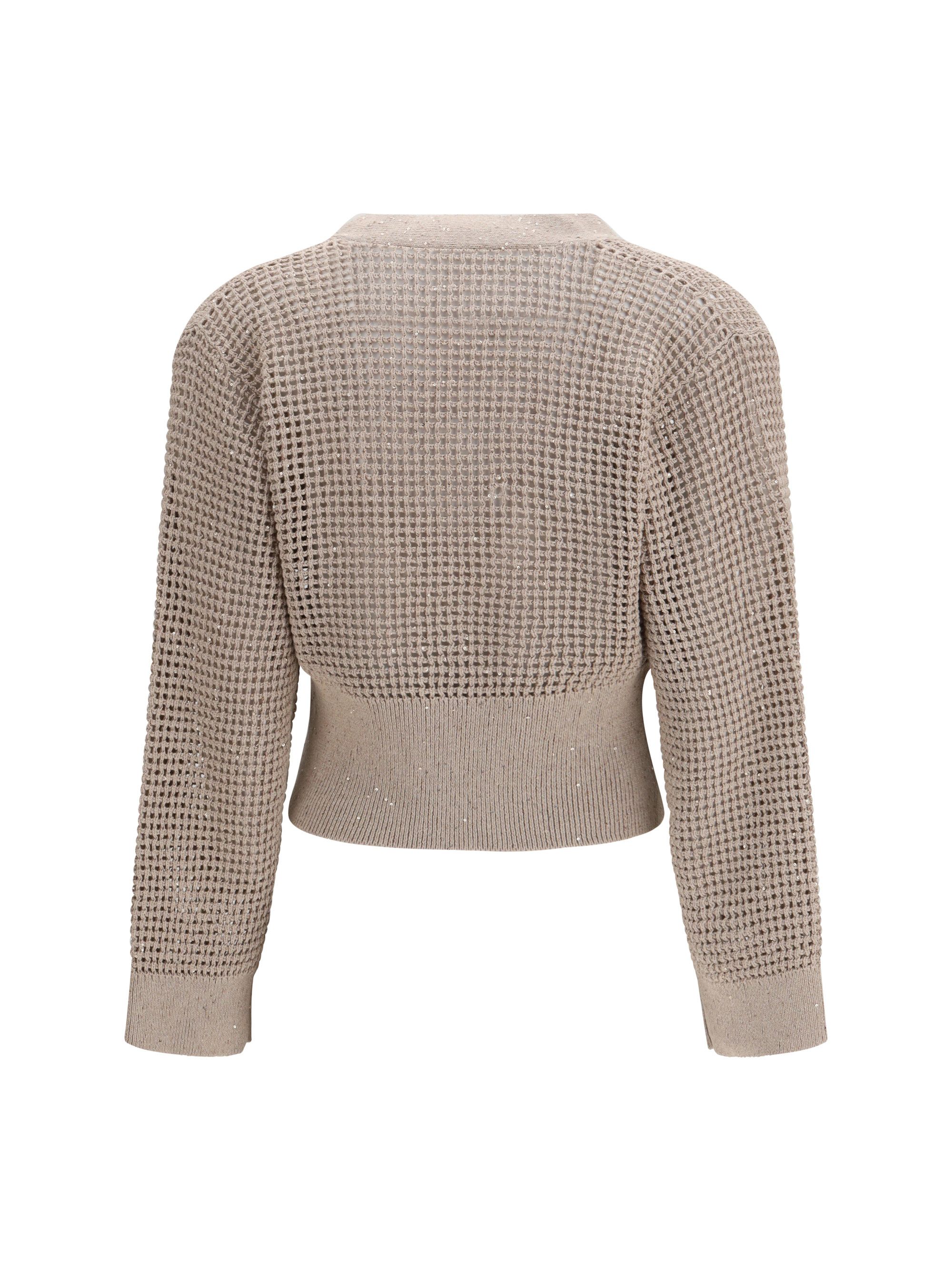 Brunello Cucinelli Sequined mesh Cardigan Size L / US 10 / IT 46 - 2 Thumbnail