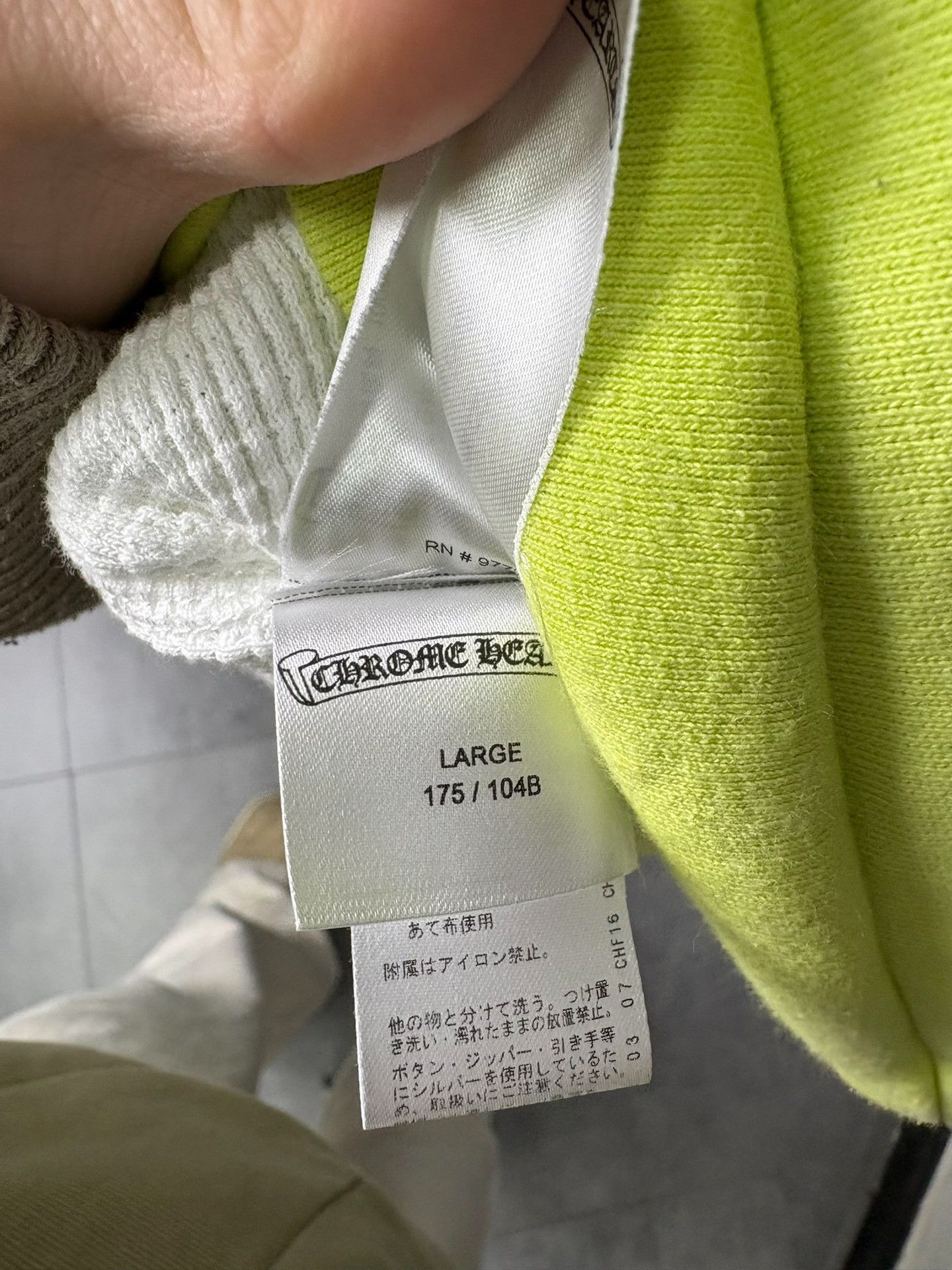 Chrome Hearts Chrome Hearts Collab Green Hoodie L Men Size US L / EU 52-54 / 3 - 6 Thumbnail