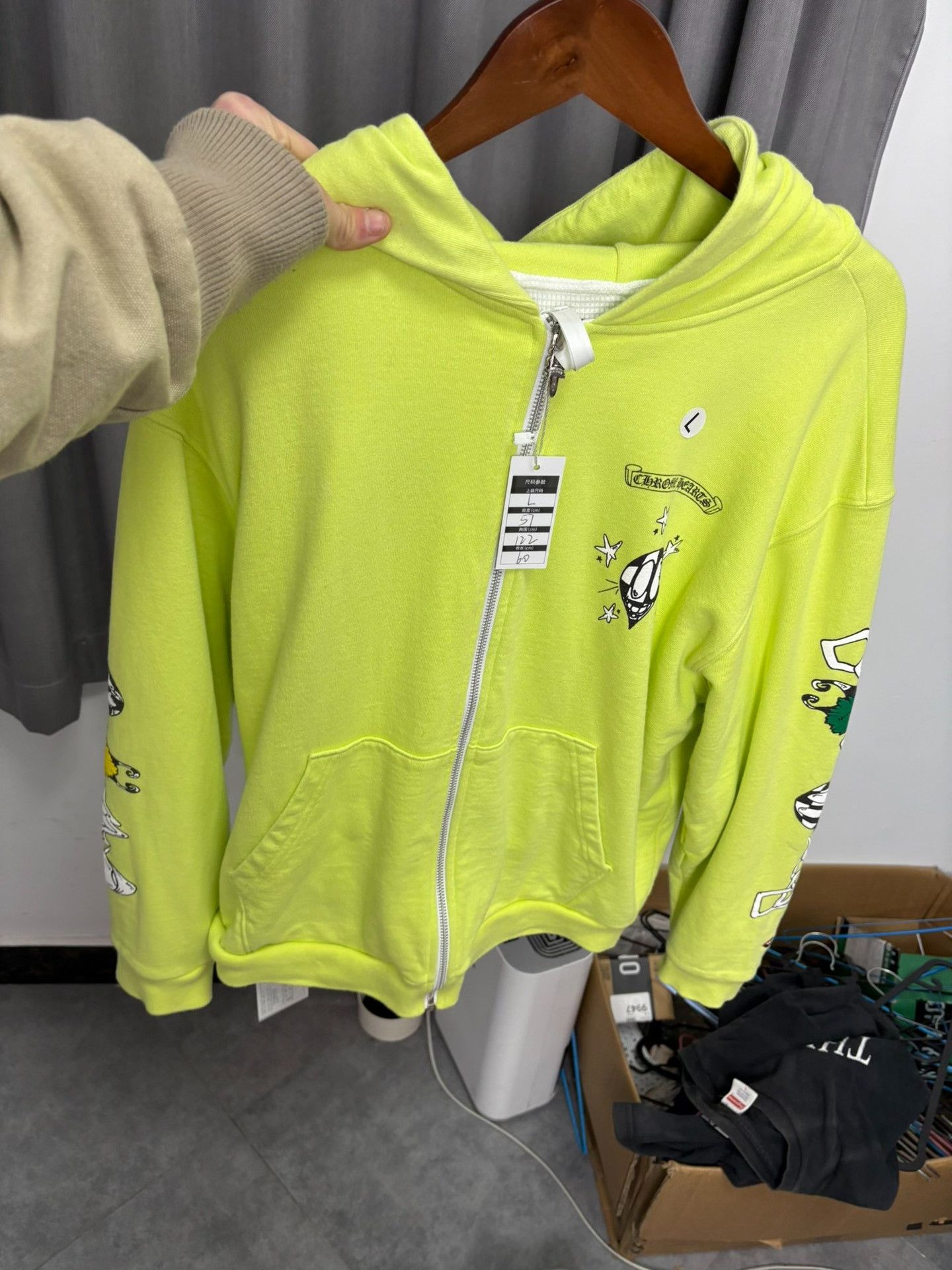 Chrome Hearts Chrome Hearts Collab Green Hoodie L Men Size US L / EU 52-54 / 3 - 8 Thumbnail