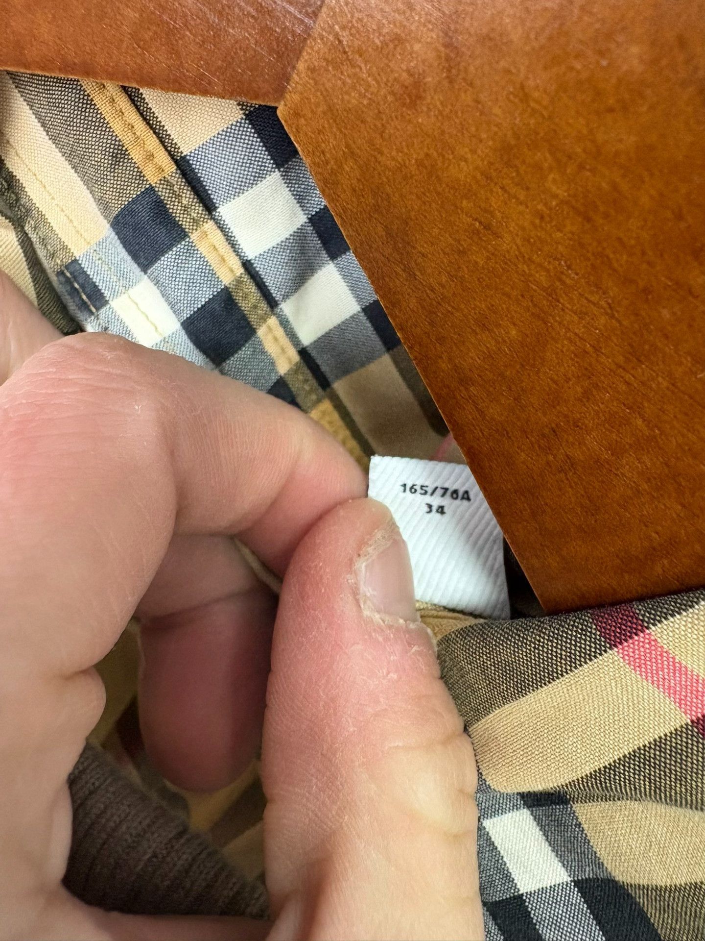 Burberry Burberry Plaid Beige Shirt 4 Men Size US XS / EU 42 / 0 - 3 Thumbnail