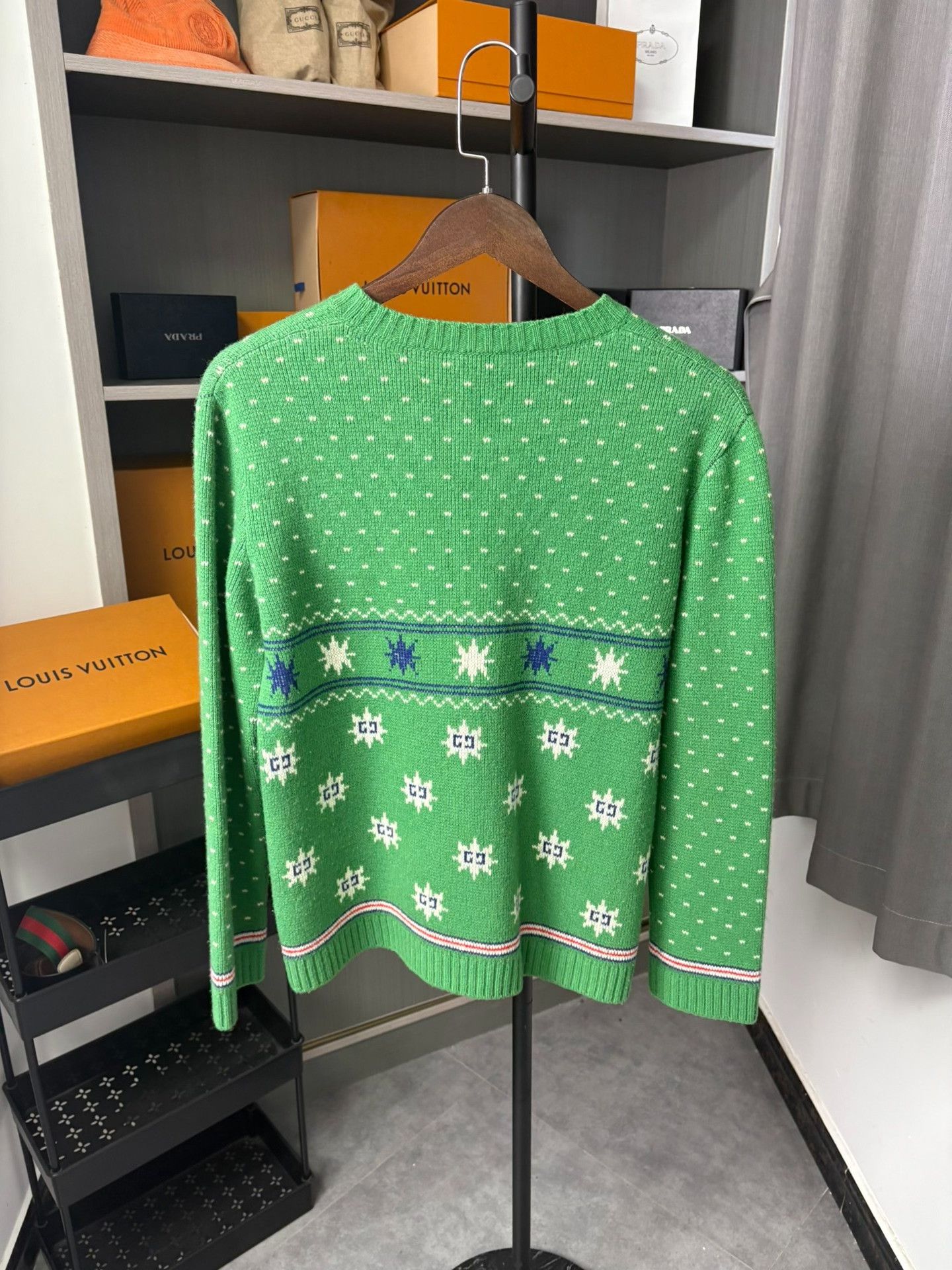 Gucci Gucci Knit Wool Green Sweater 10 Men Size US XS / EU 42 / 0 - 3 Thumbnail
