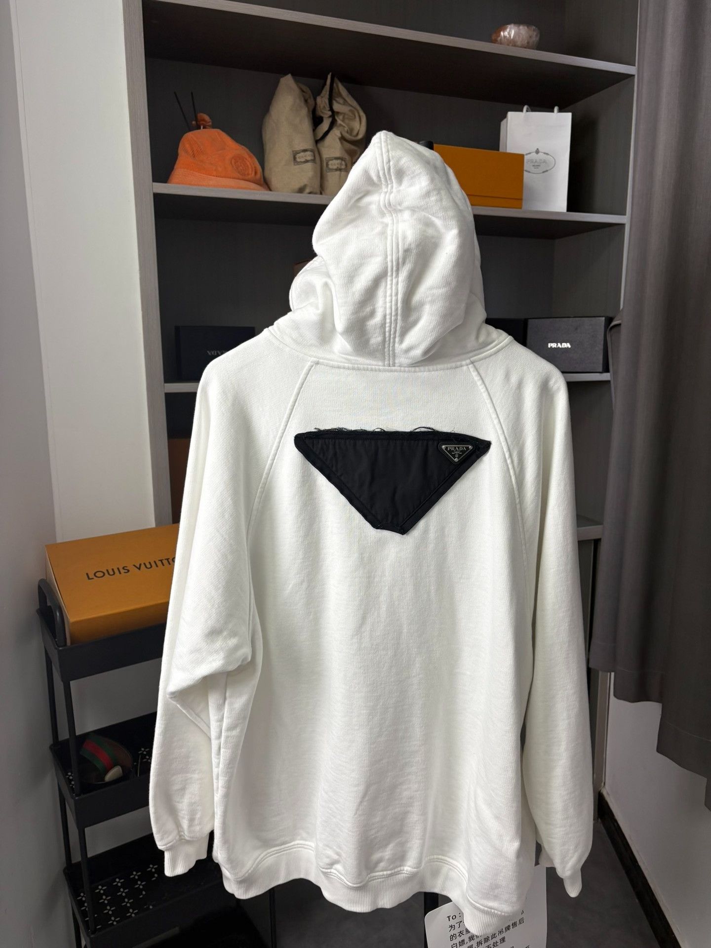 Prada Prada Printed Black Hoodie XS Men Size US XS / EU 42 / 0 - 3 Thumbnail