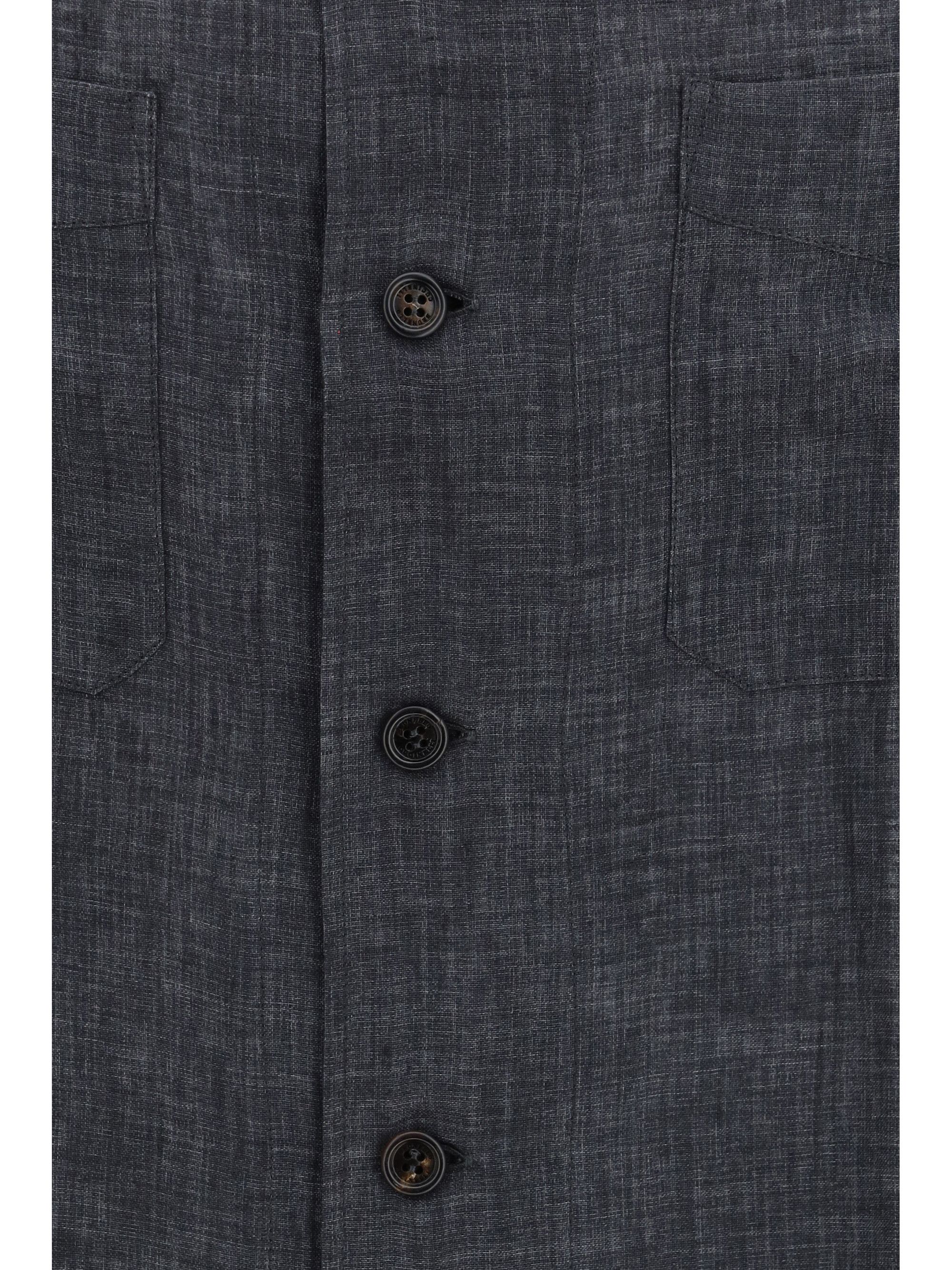 Brunello Cucinelli Pocket linen Shirt Size US L / EU 52-54 / 3 - 3 Thumbnail