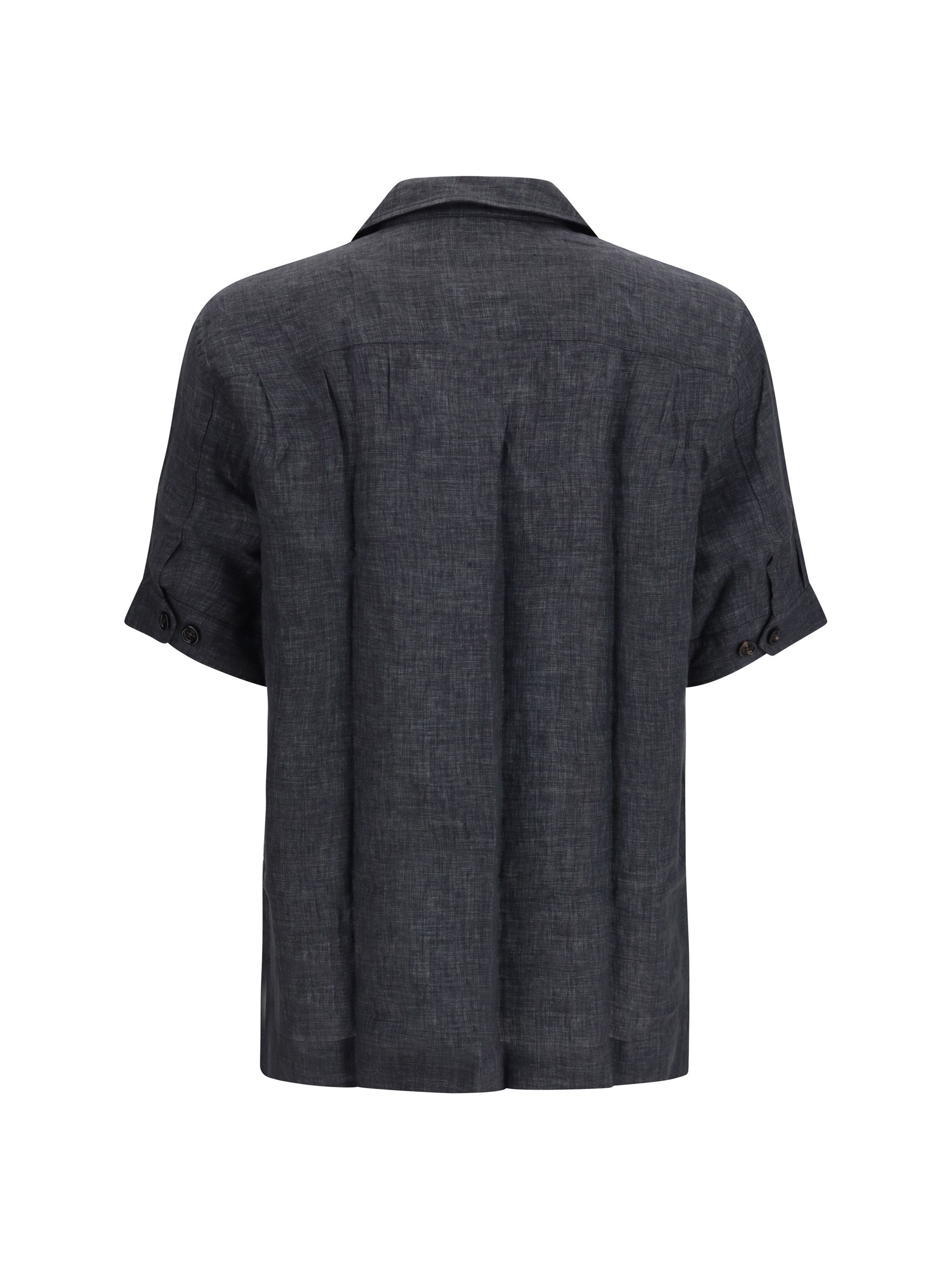 Brunello Cucinelli Pocket linen Shirt Size US L / EU 52-54 / 3 - 2 Thumbnail