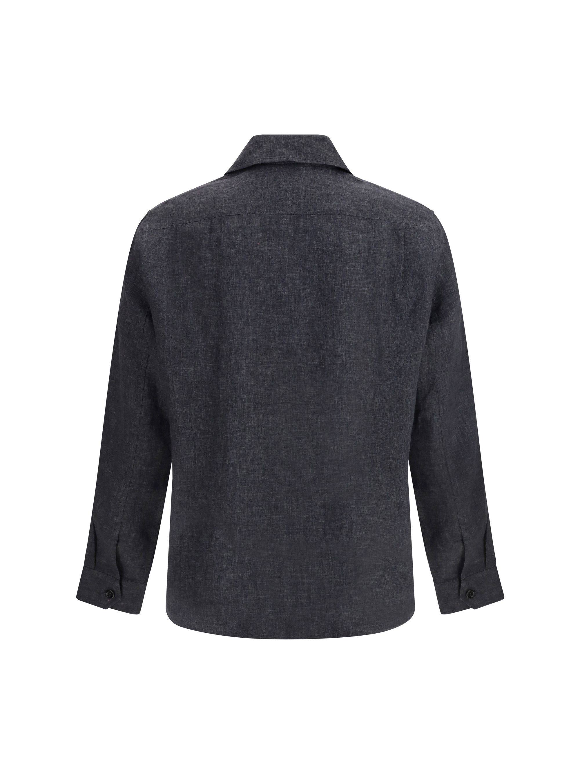 Brunello Cucinelli Easy Fit linen Shirt Size US M / EU 48-50 / 2 - 2 Thumbnail