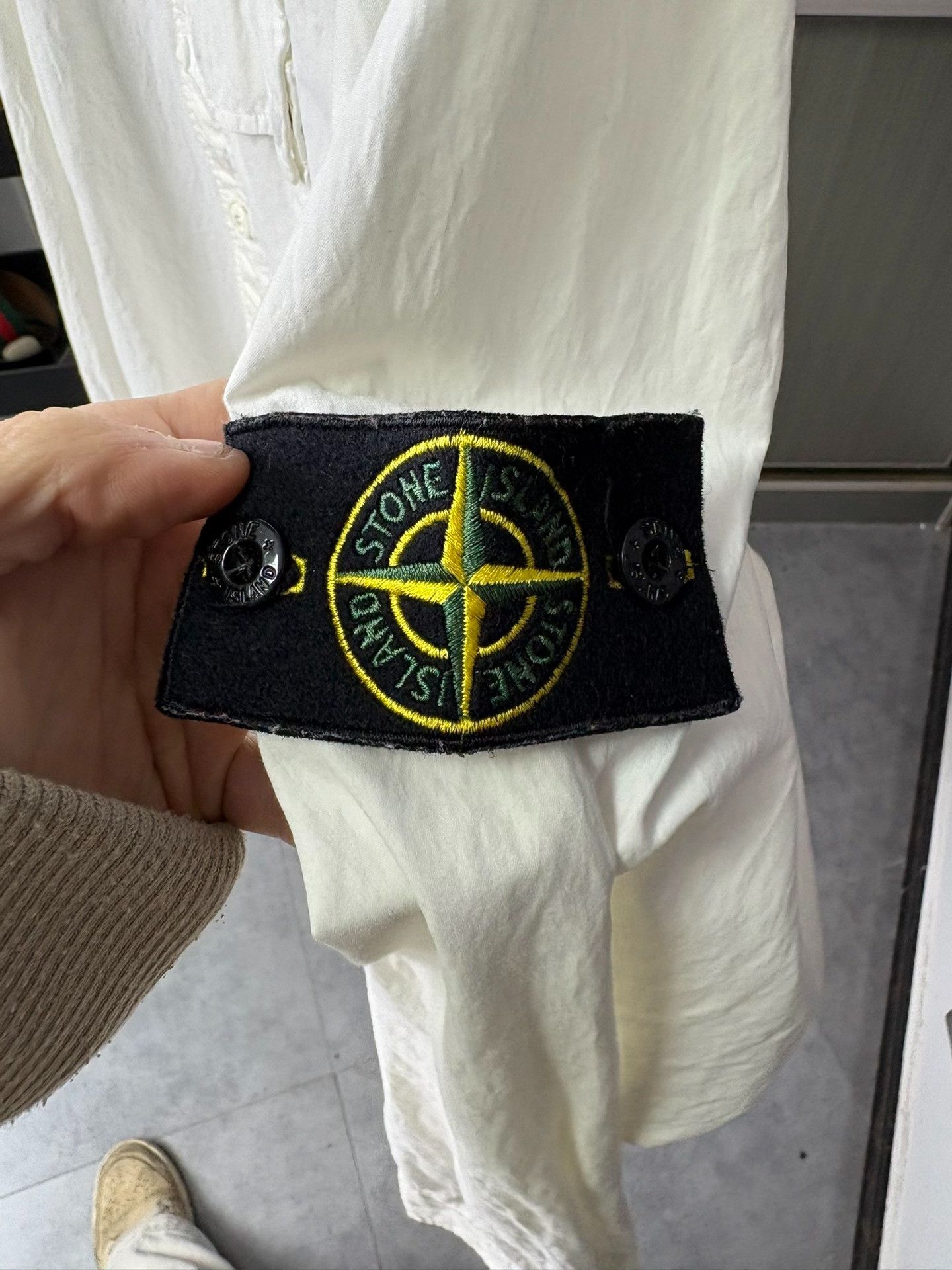 Stone Island Stone Island White Shirt L Men Size US L / EU 52-54 / 3 - 2 Thumbnail