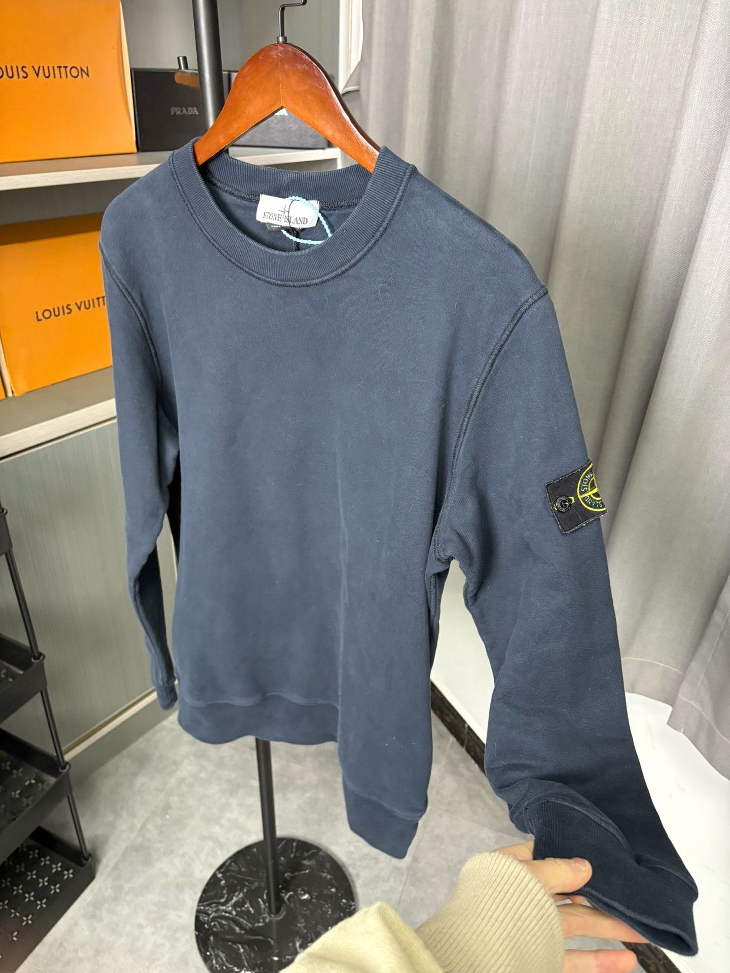 Stone Island Stone Island Blue Hoodie L Men Size US L / EU 52-54 / 3 - 7 Thumbnail