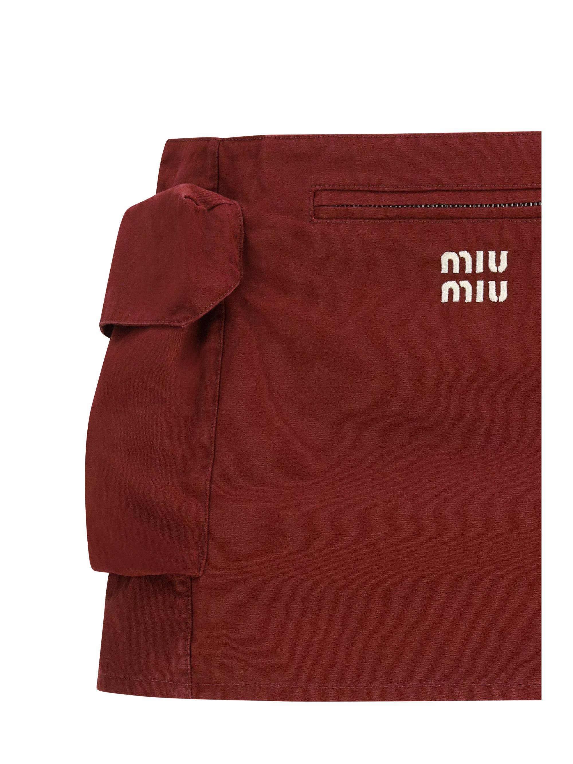 Miu Miu Cotton mini Skirt Size 28" / US 6 / IT 42 - 3 Thumbnail