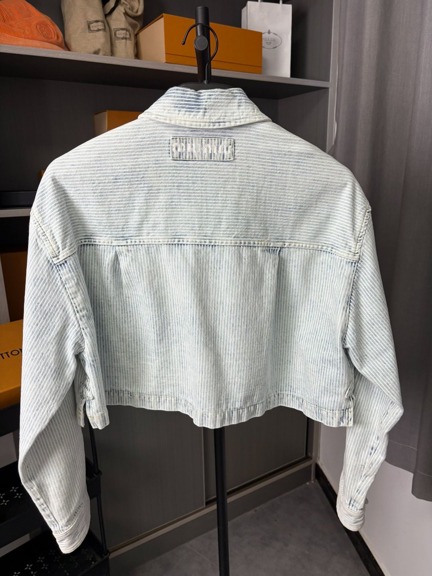 Miu Miu Miu Miu Denim Striped Jacket 38 Women Size S / US 4 / IT 40 - 4 Thumbnail