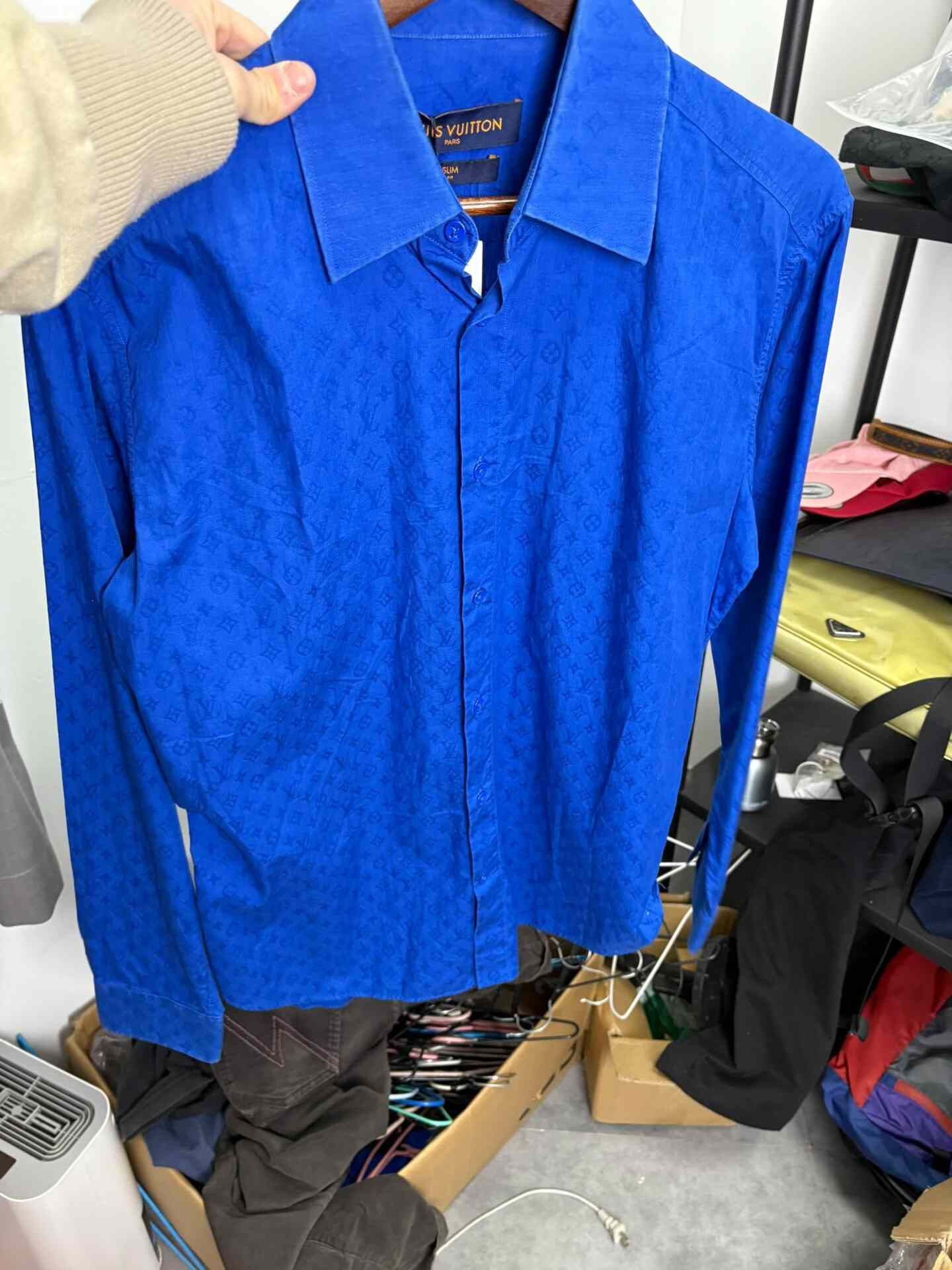 Louis Vuitton Blue Shirt L Men