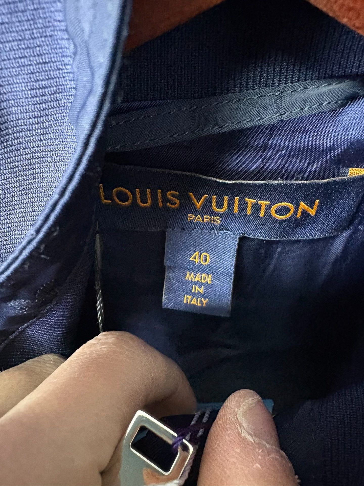 Louis Vuitton Louis Vuitton Blue Light Jacket 40 Men Size US M / EU 48-50 / 2 - 2 Thumbnail
