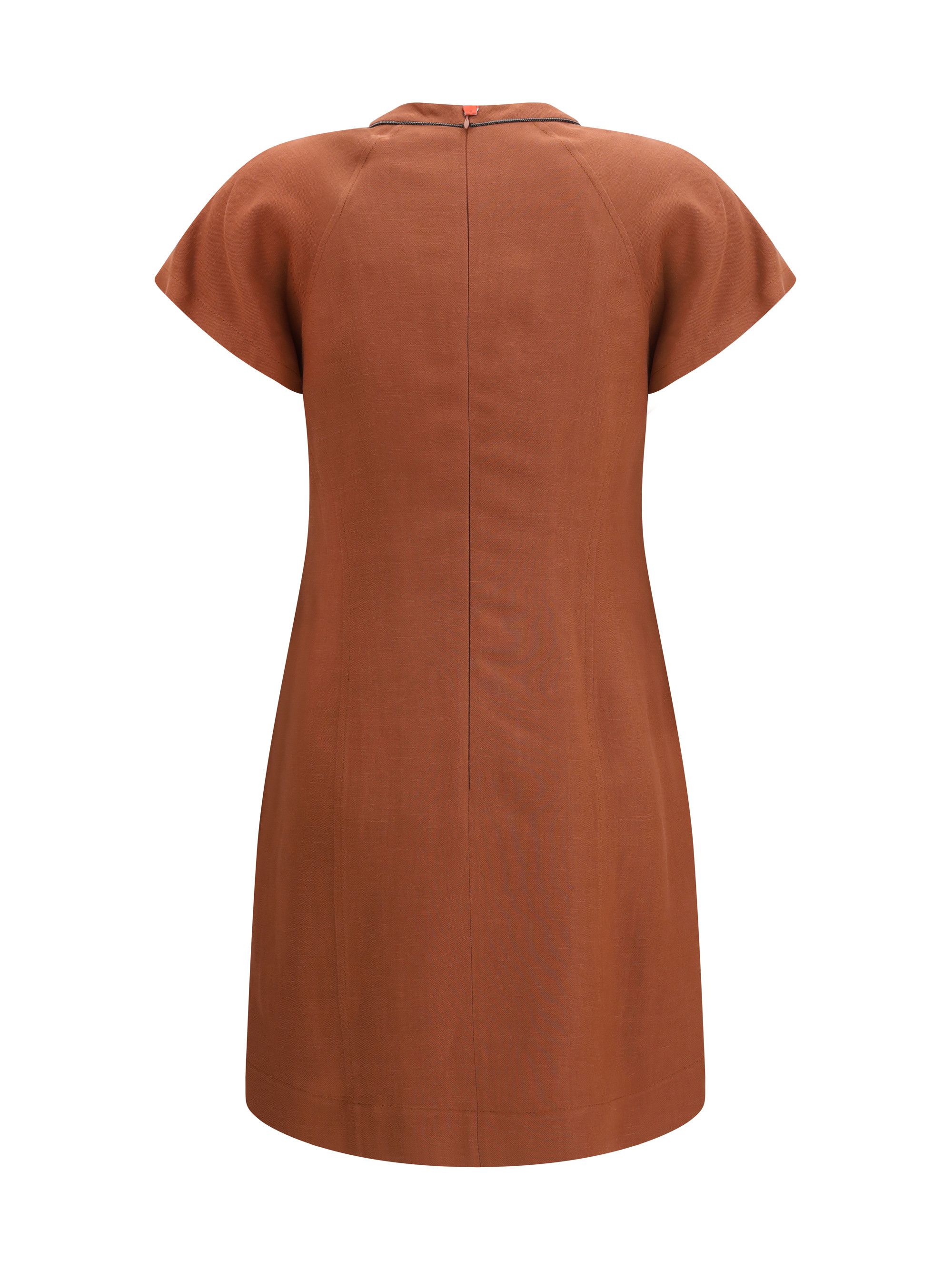 Brunello Cucinelli Midi linen Dress Size M / US 6-8 / IT 42-44 - 2 Thumbnail