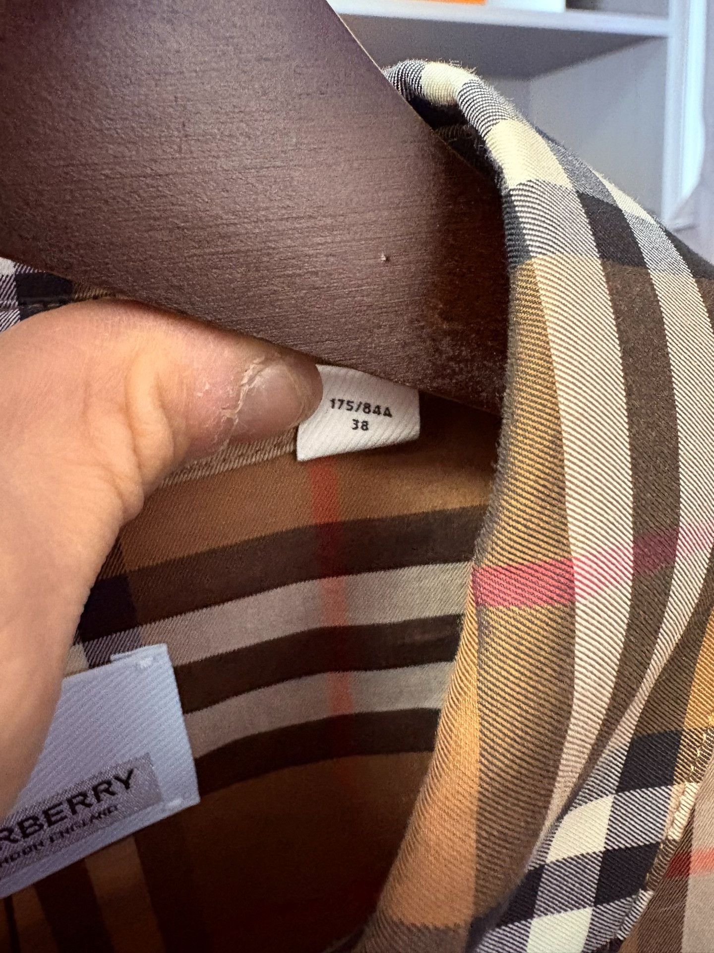 Burberry Burberry Plaid Beige Shirt 5 Men Size US XS / EU 42 / 0 - 3 Thumbnail