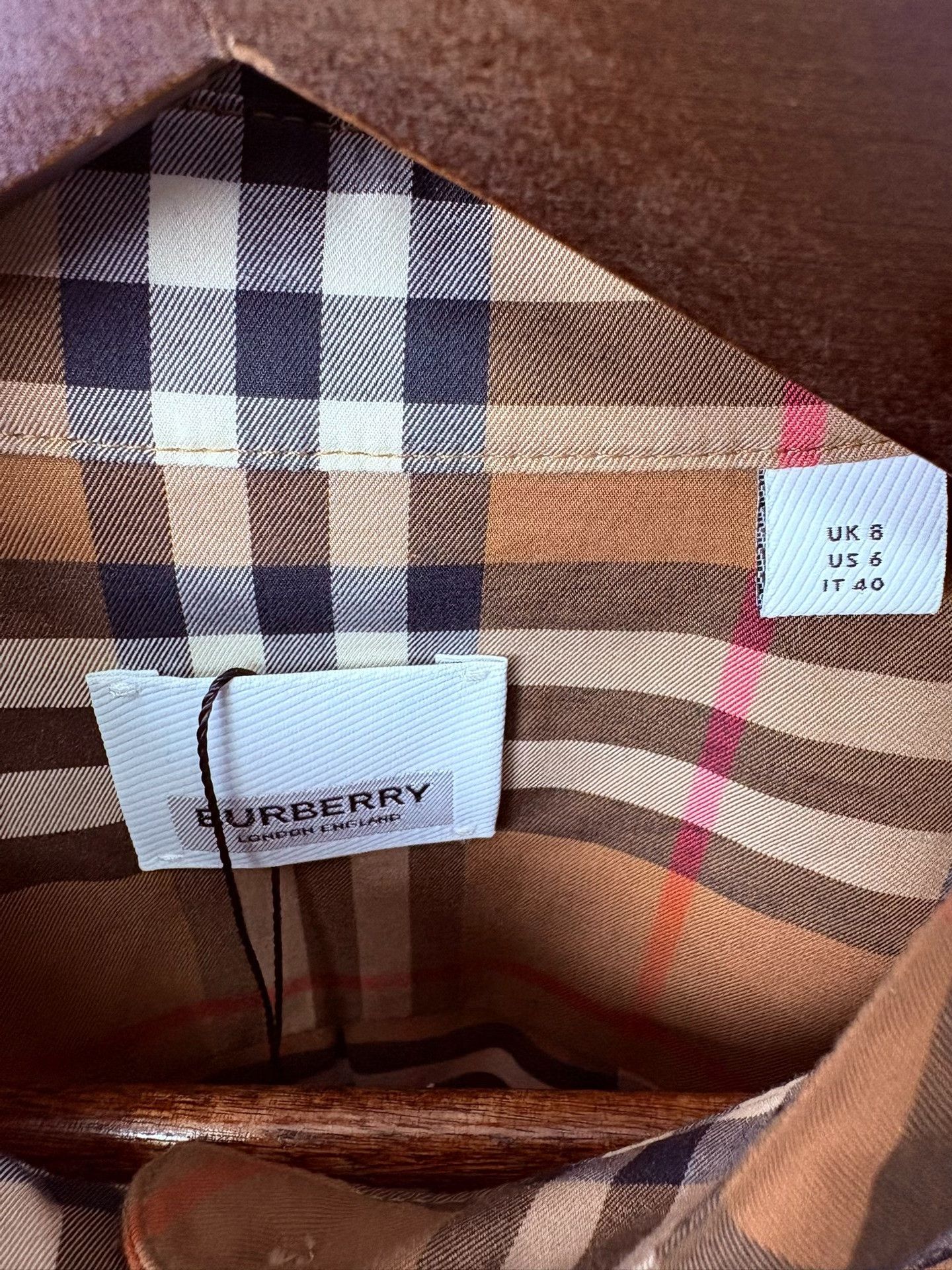 Burberry Burberry Plaid Beige Shirt 5 Men Size US XS / EU 42 / 0 - 2 Thumbnail