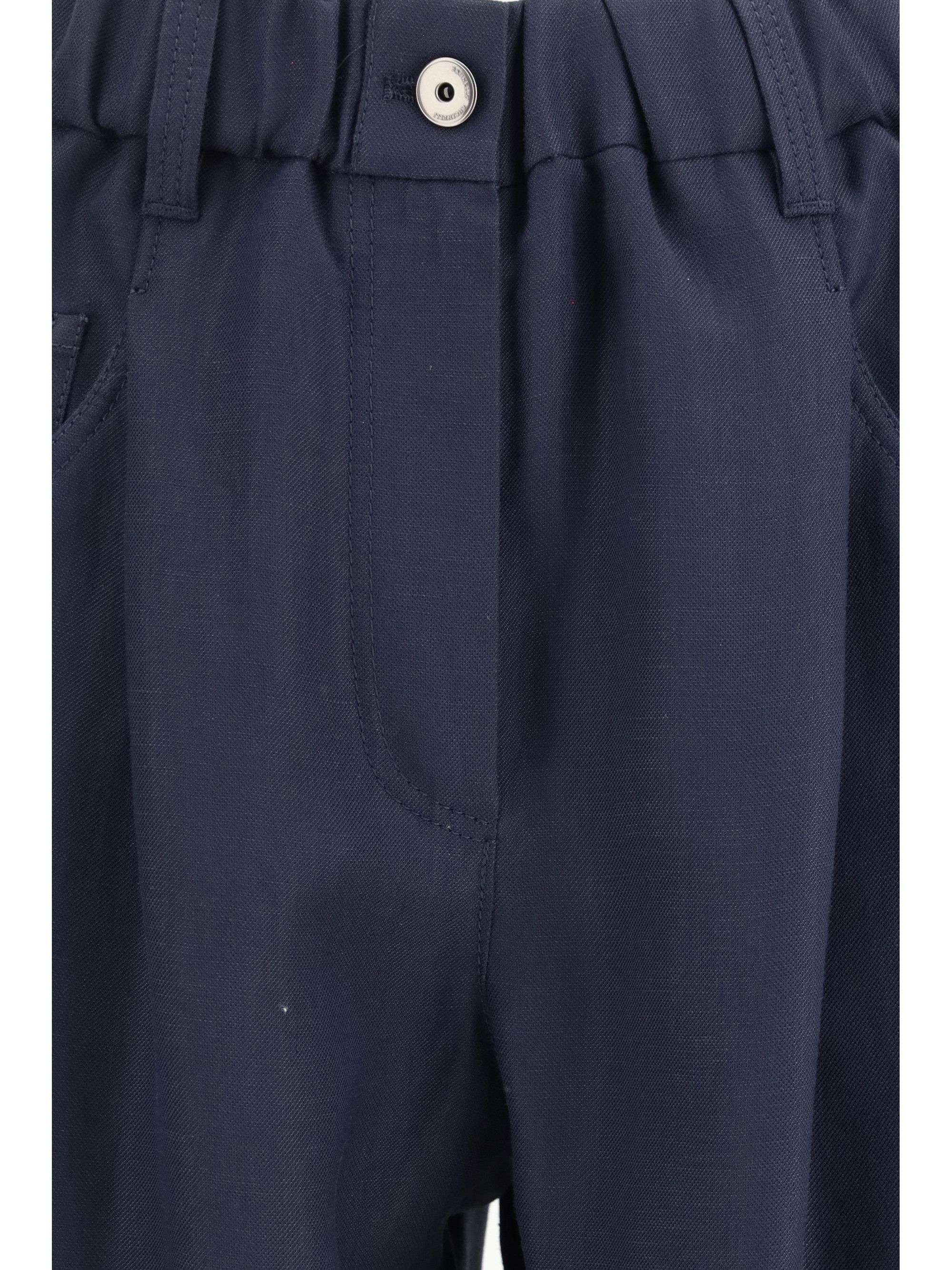Brunello Cucinelli Mixed linen Pants Size 28" / US 6 / IT 42 - 3 Thumbnail