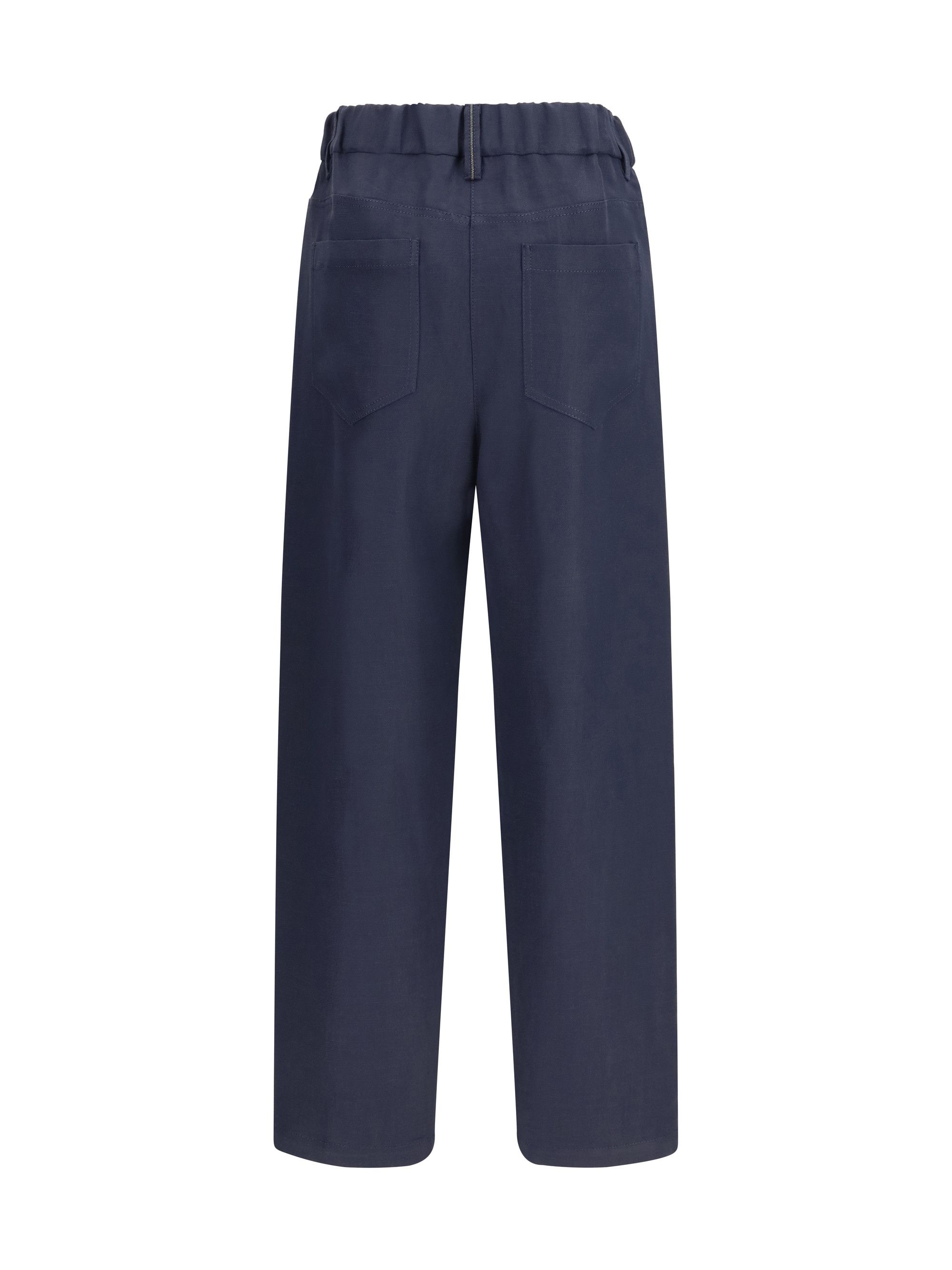 Brunello Cucinelli Mixed linen Pants Size 28" / US 6 / IT 42 - 2 Thumbnail