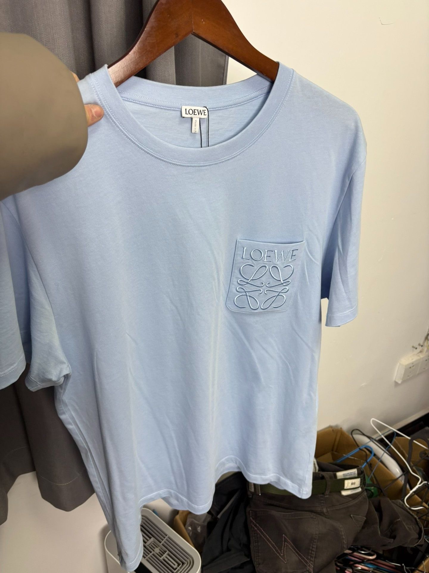 Loewe Loewe Retro Embroidered Blue T-Shirt L Men Size US L / EU 52-54 / 3 - 7 Thumbnail