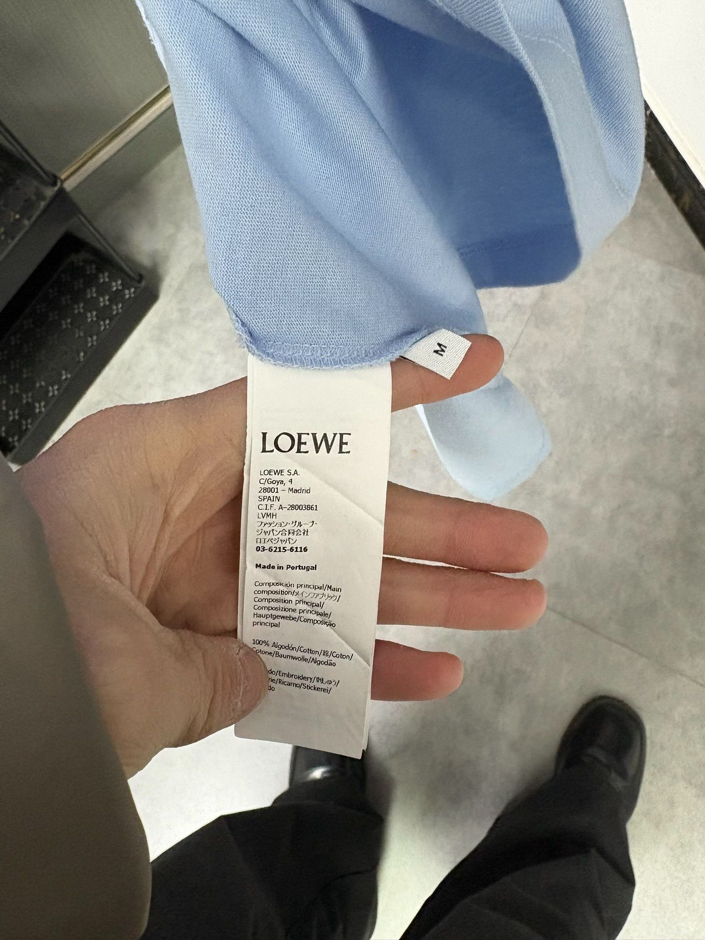 Loewe Loewe Retro Embroidered Blue T-Shirt L Men Size US L / EU 52-54 / 3 - 6 Thumbnail