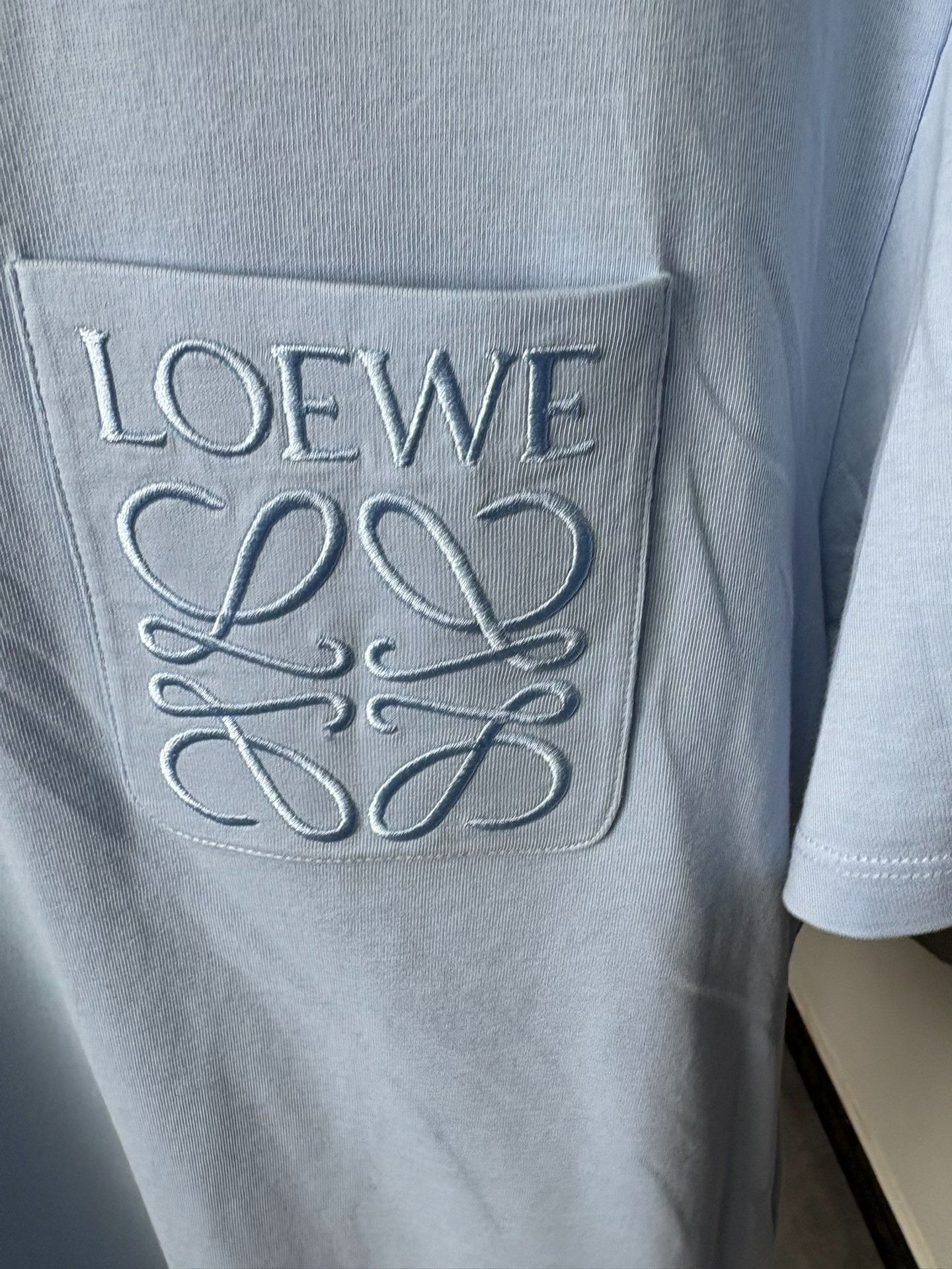Loewe Loewe Retro Embroidered Blue T-Shirt L Men Size US L / EU 52-54 / 3 - 2 Thumbnail