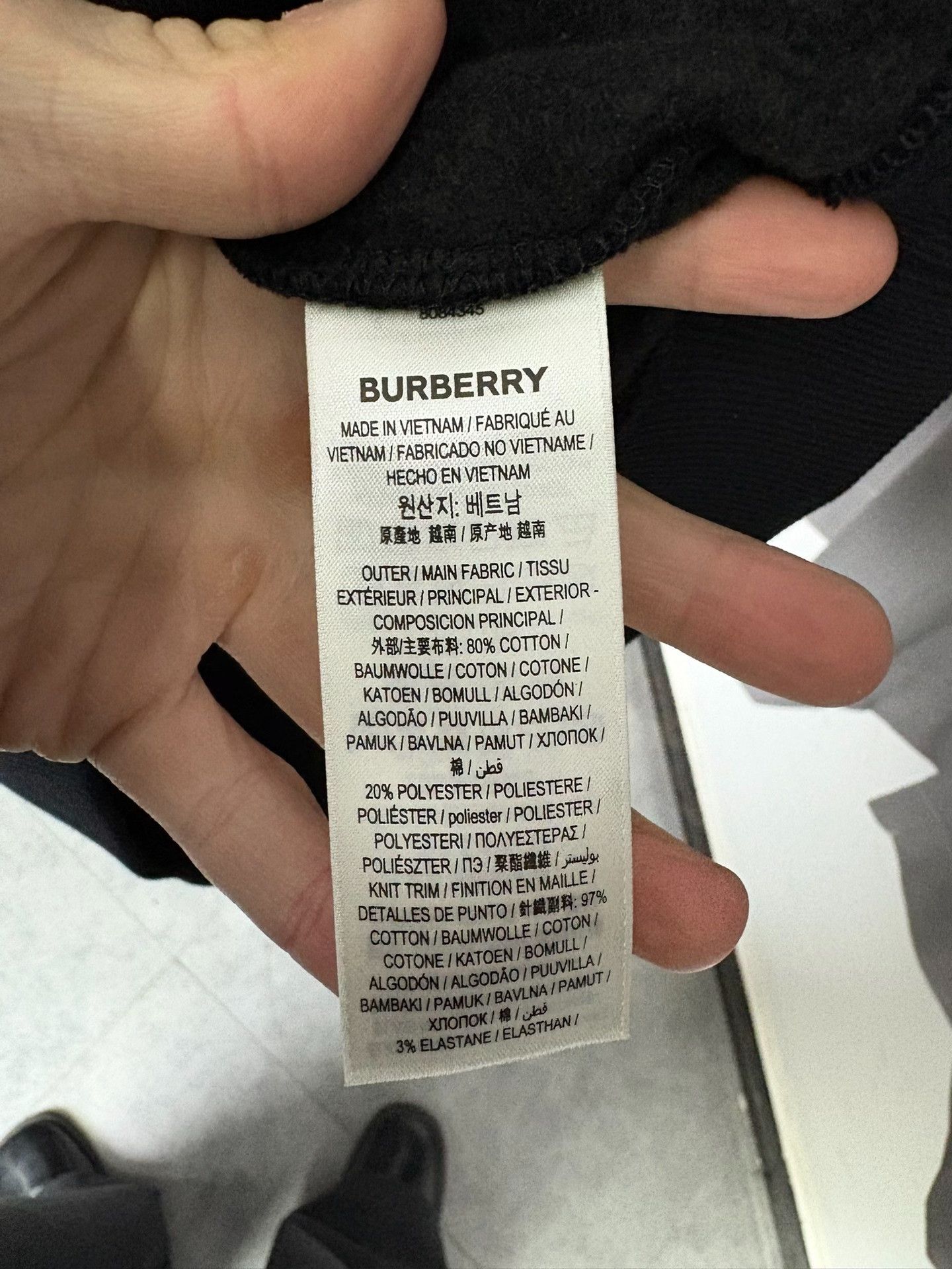 Burberry Burberry Black Hoodie XS Men Size US XS / EU 42 / 0 - 7 Thumbnail