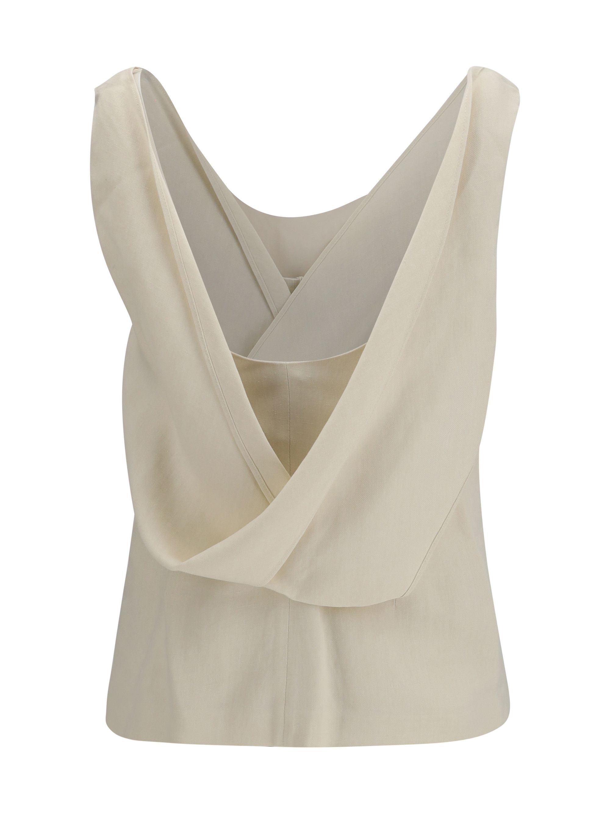 Brunello Cucinelli Viscose and linen twill Top Size L / US 10 / IT 46 - 2 Thumbnail