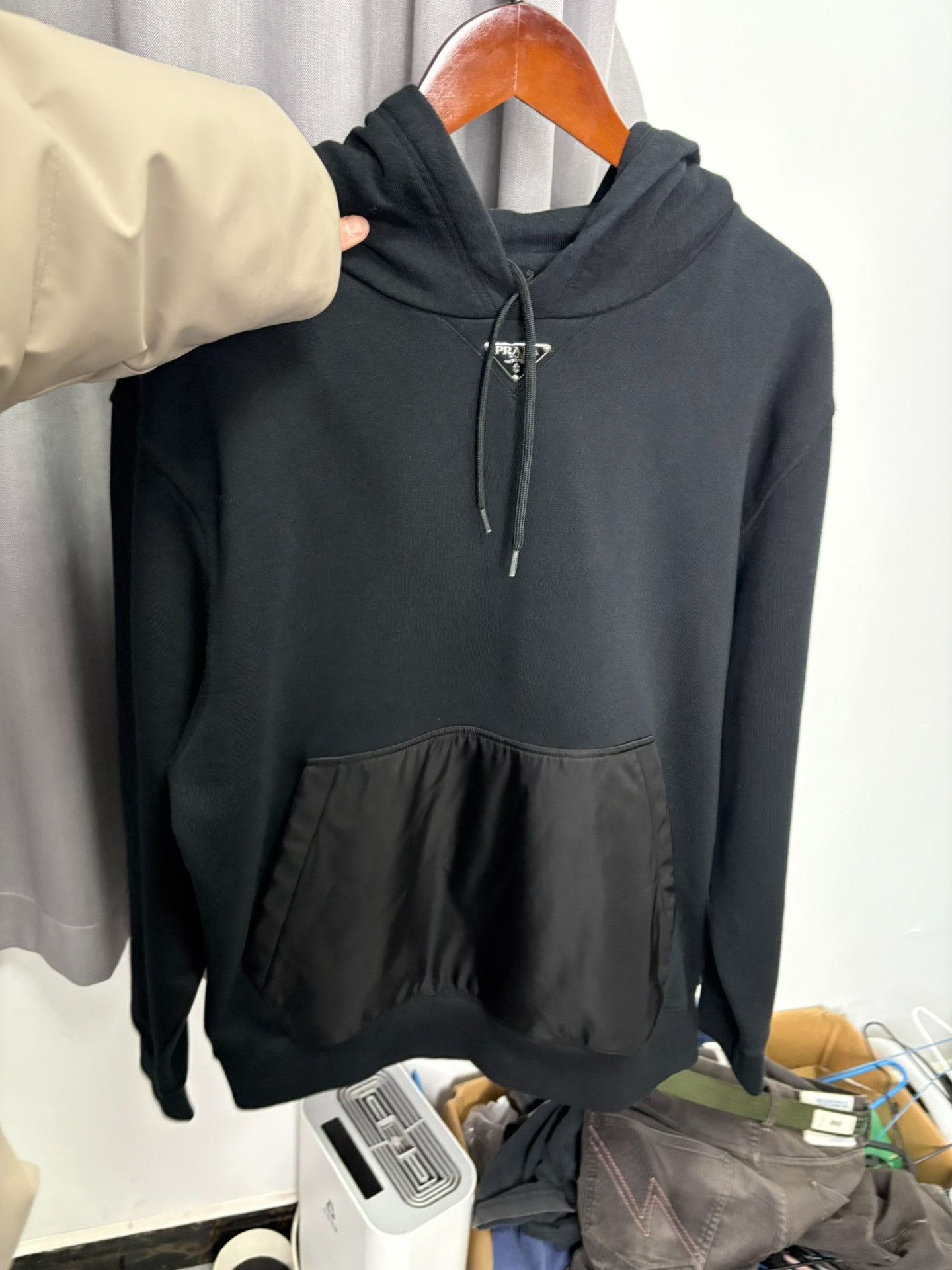 Prada Prada Black Hoodie S Men Size US S / EU 44-46 / 1 - 6 Thumbnail
