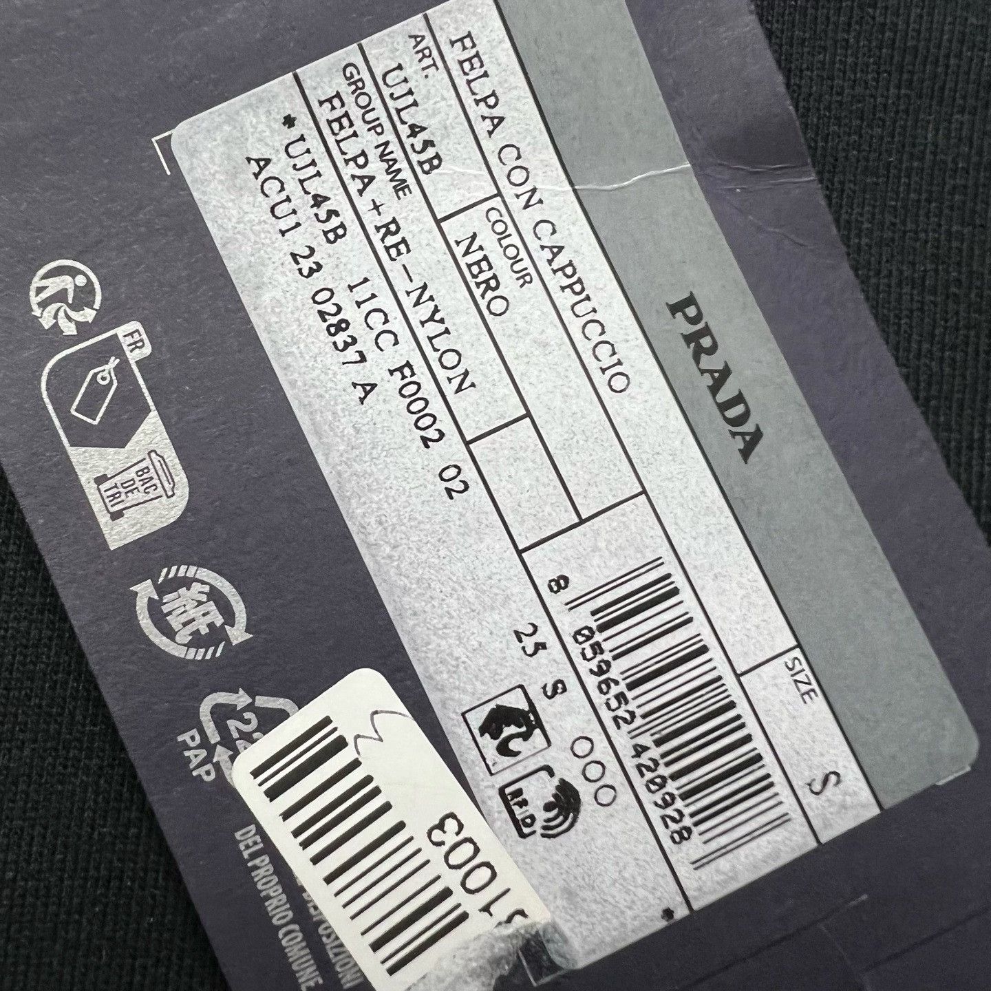 Prada Prada Black Hoodie S Men Size US S / EU 44-46 / 1 - 9 Thumbnail