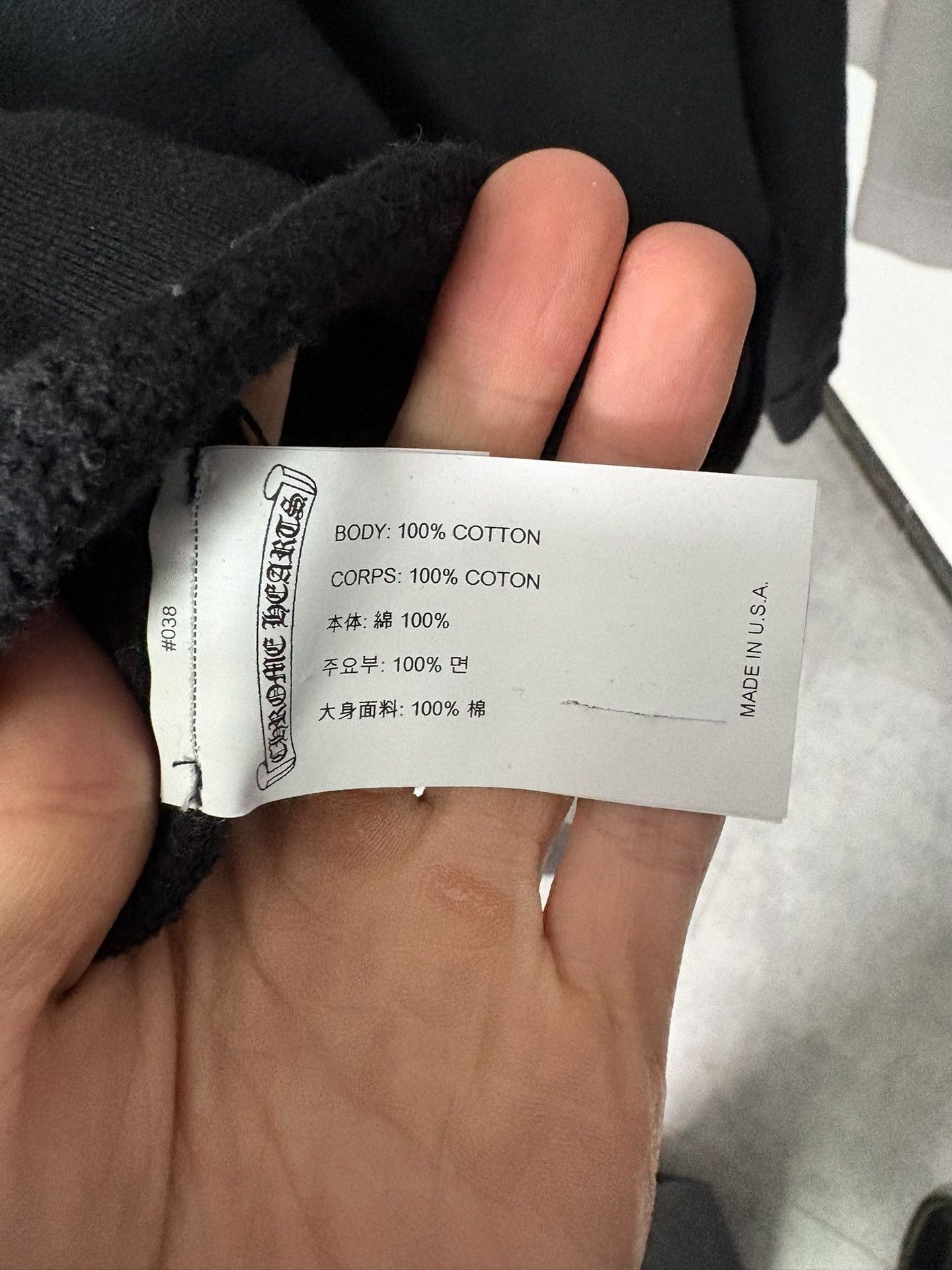 Chrome Hearts Chrome Hearts Cropped Black Hoodie M Men Size US M / EU 48-50 / 2 - 5 Thumbnail